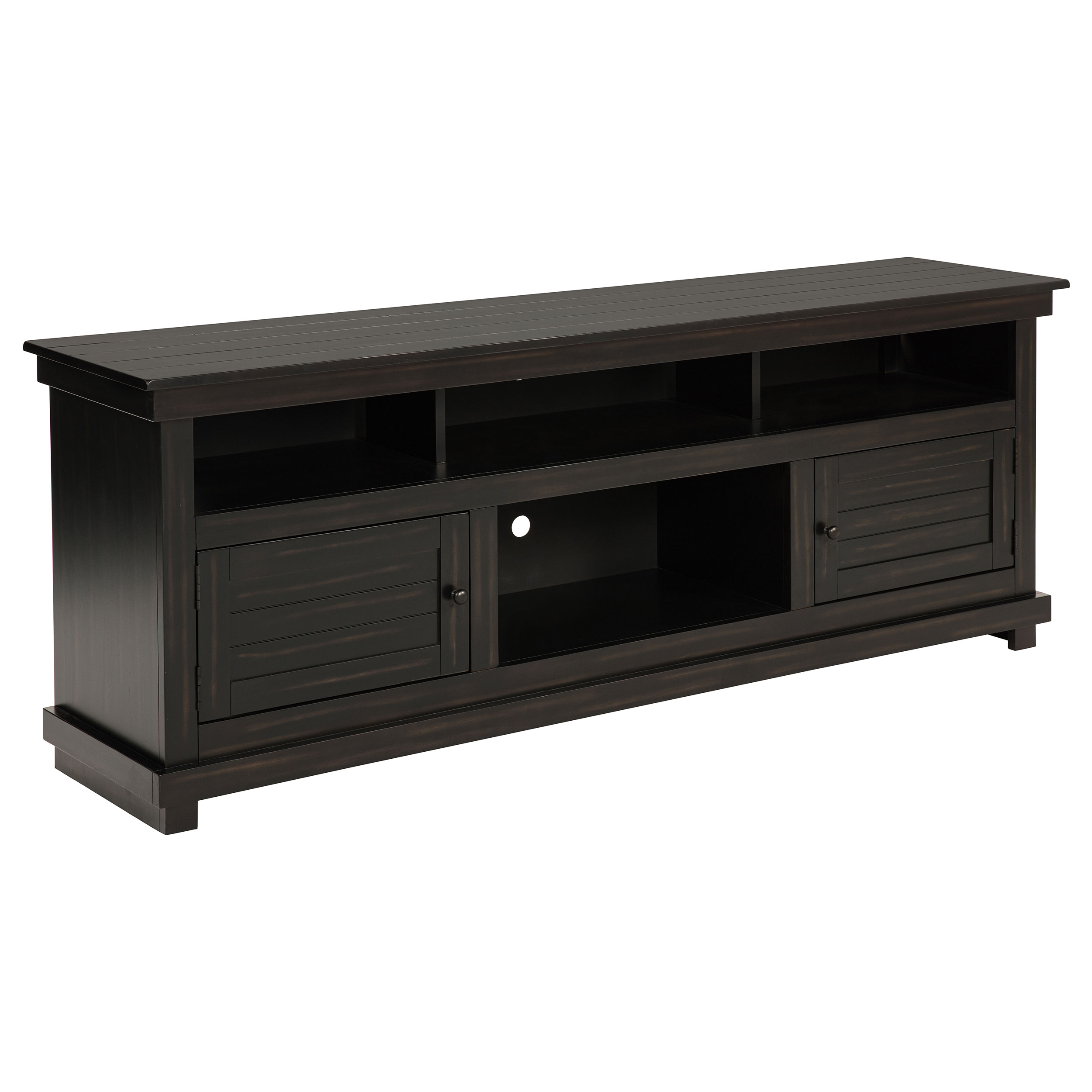 Coaster Furniture Payne Distressed Java Black 70 Inch TV Stand