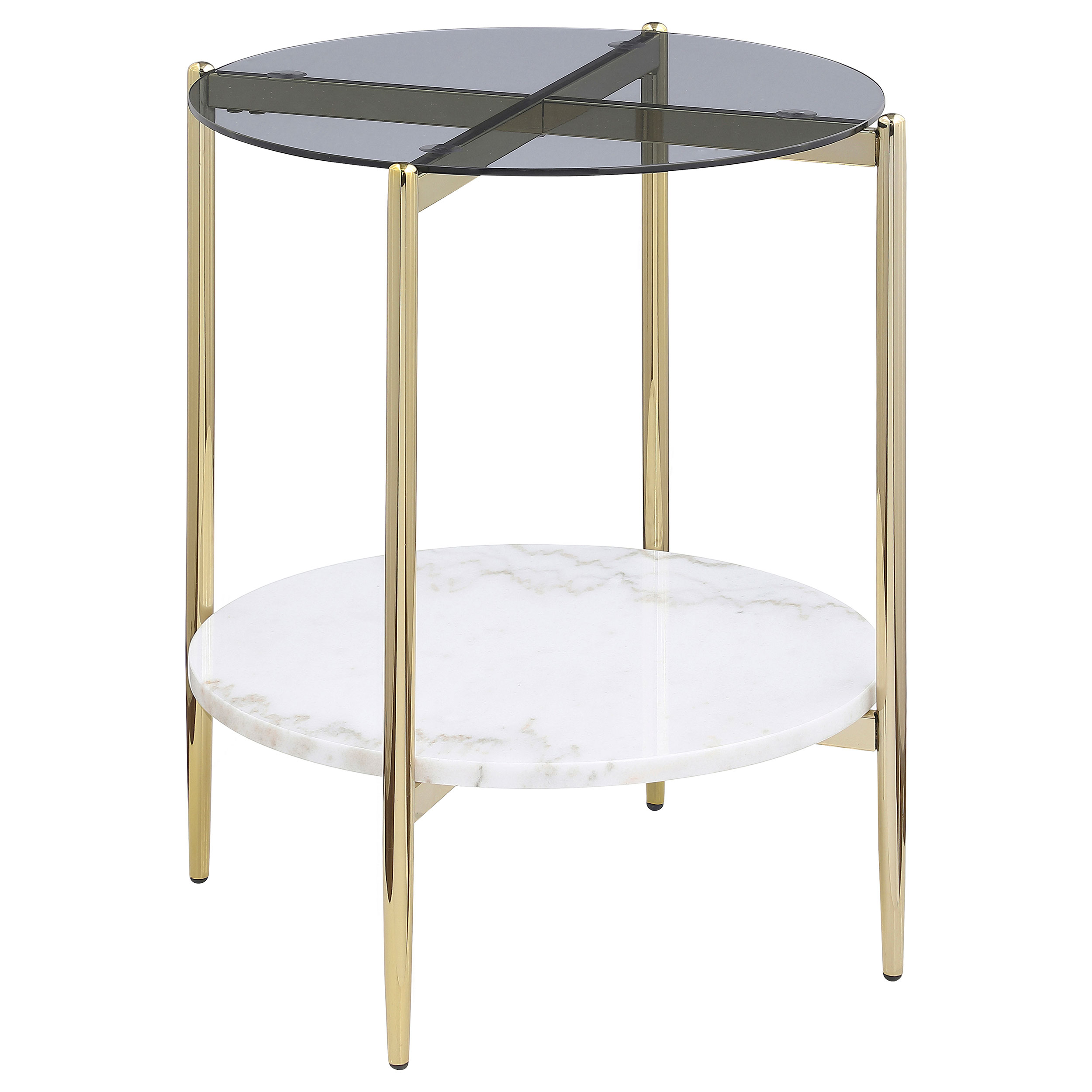 Coaster Furniture Jonelle Smoke Grey End Table