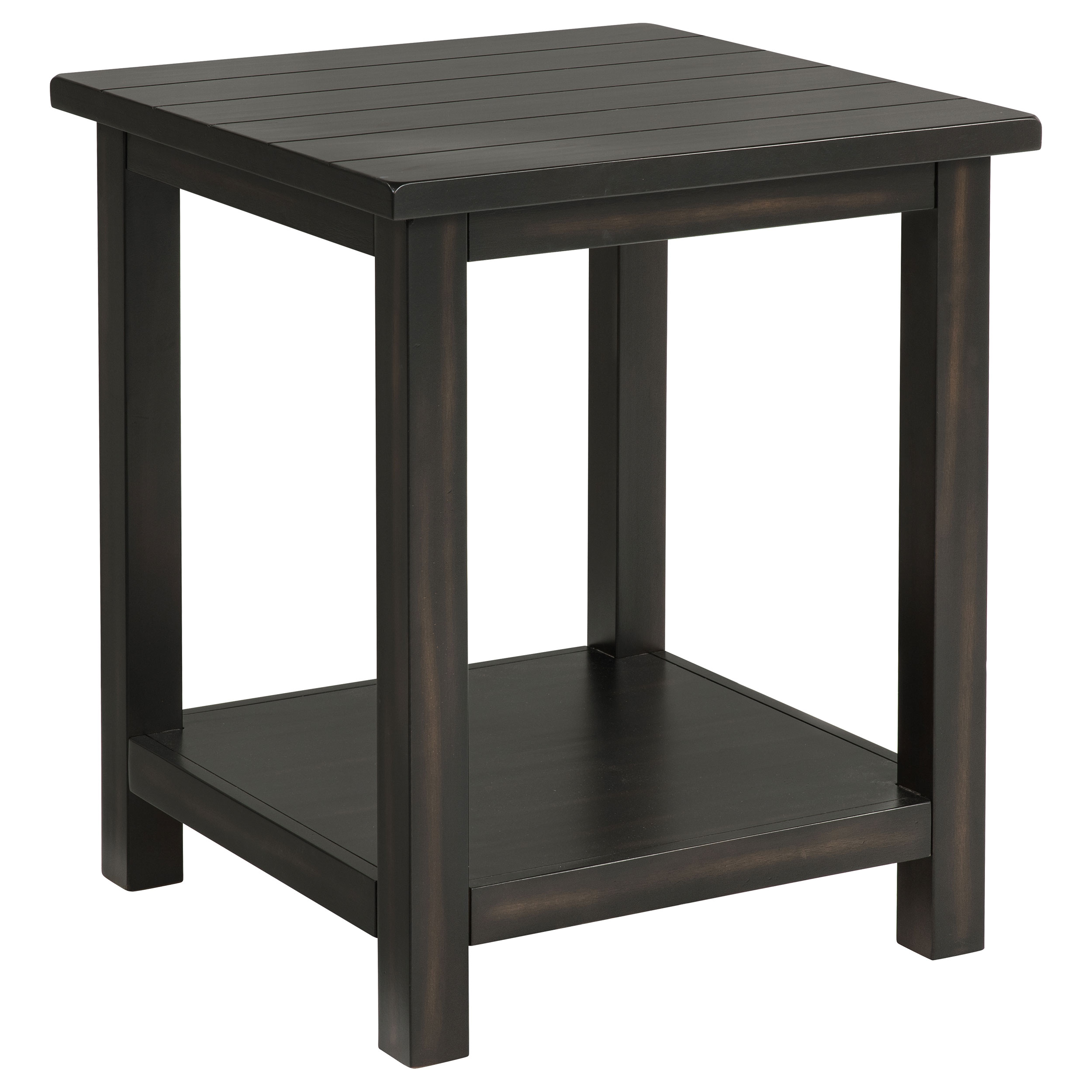 Coaster Furniture Payne Distressed Java Black End Table