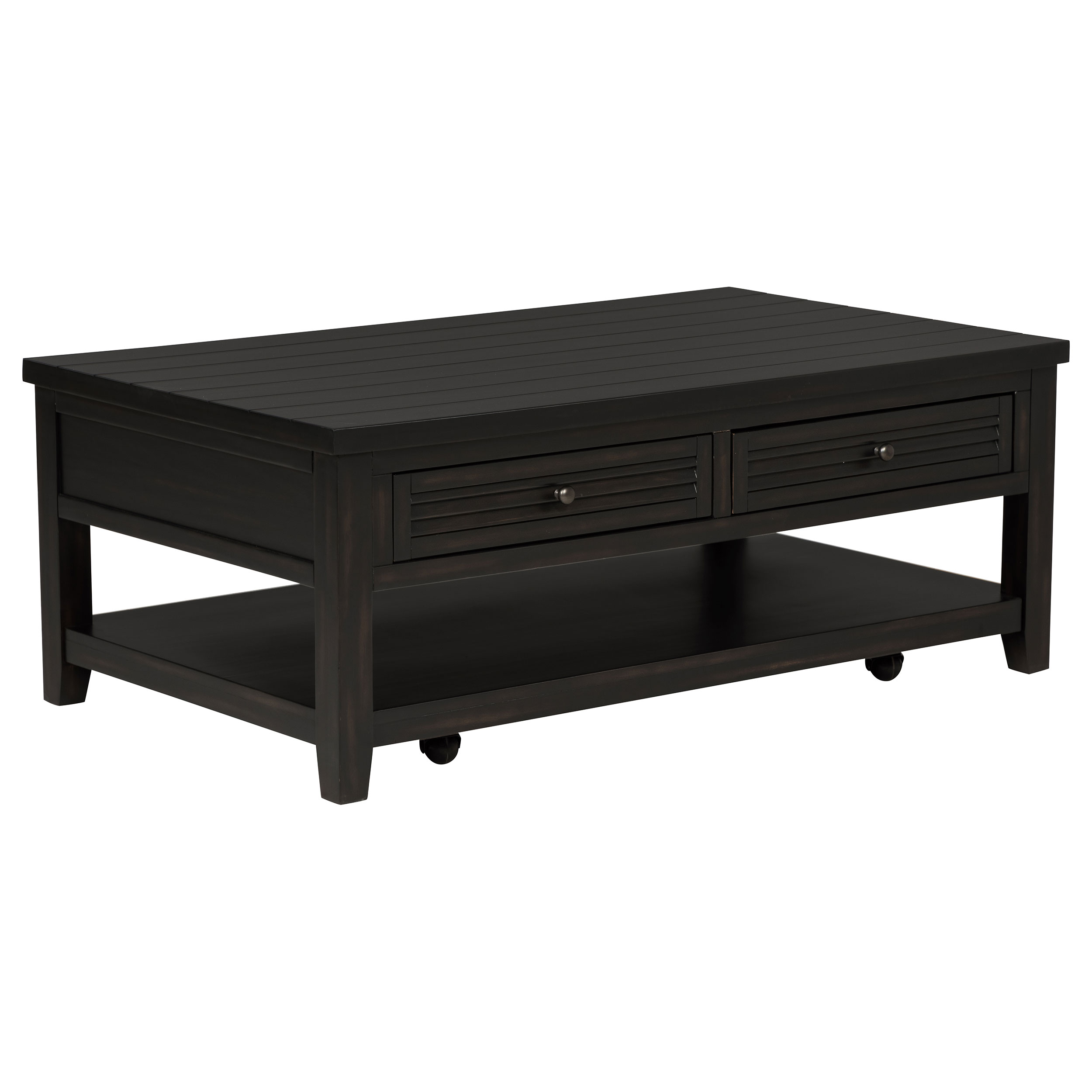 Coaster Furniture Concord Distressed Java Black Coffee Table