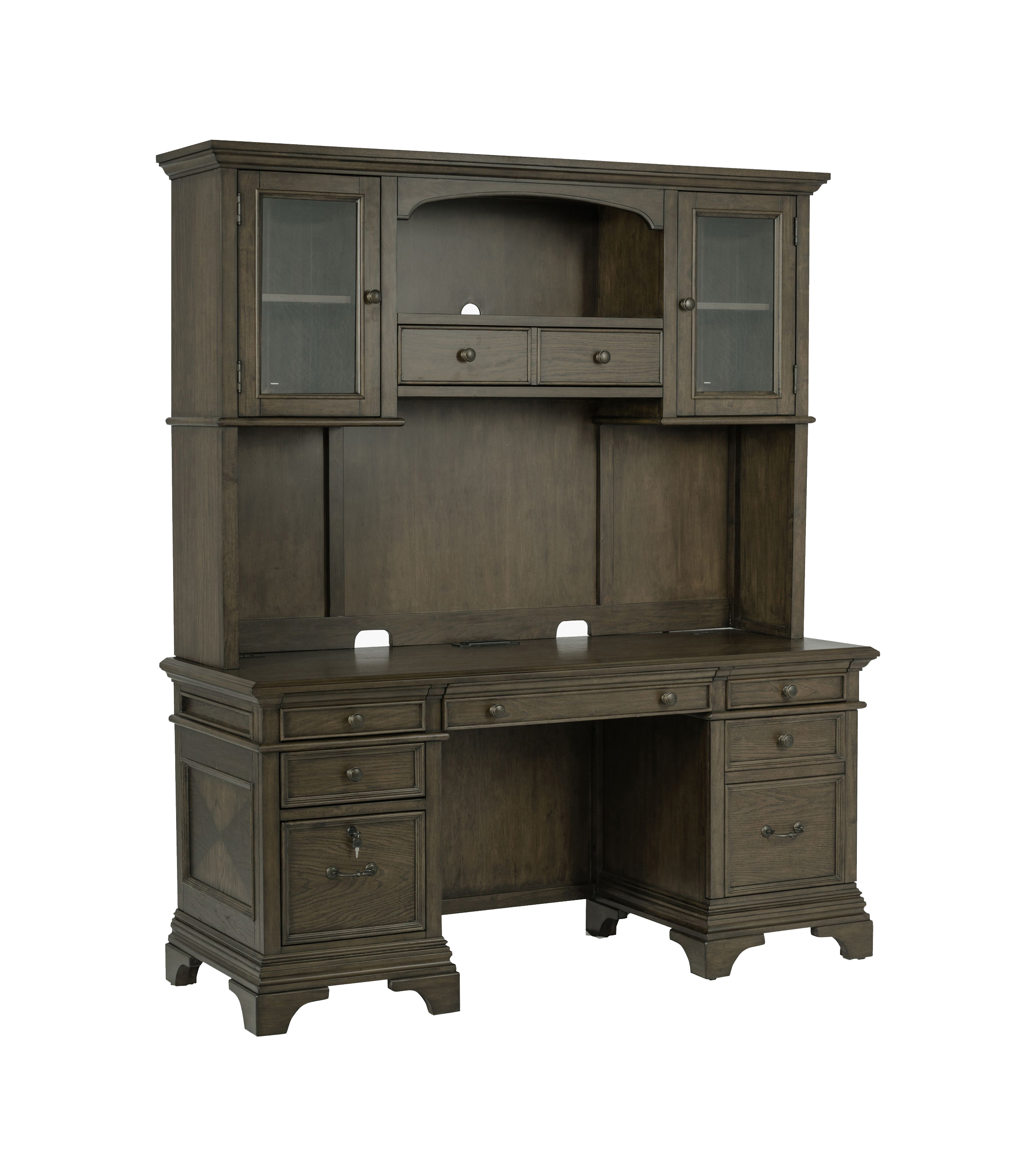 Coaster Furniture Hartshill Burnished Oak Credenza with Hutch