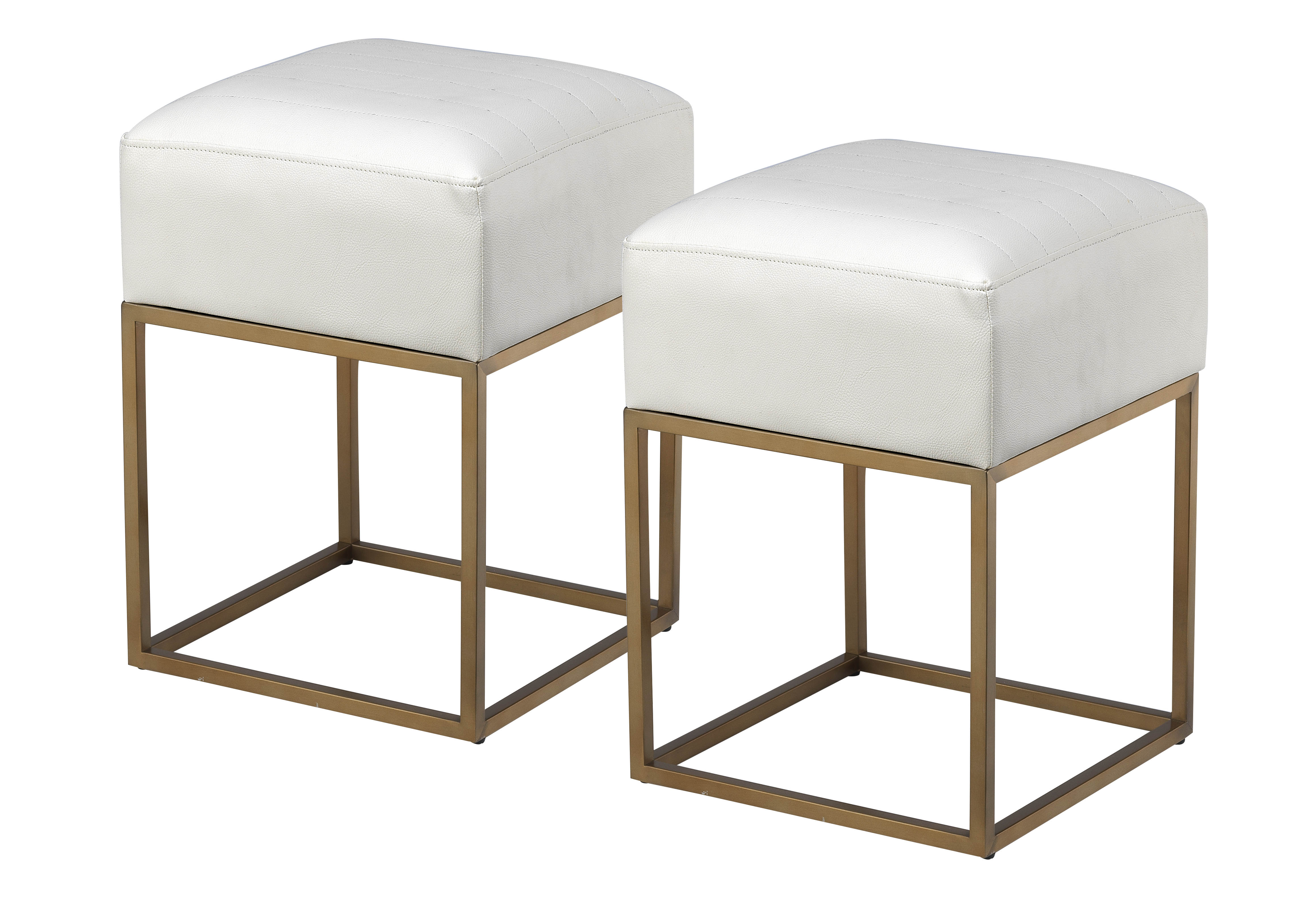 2 Coast to Coast Gold Accent Stools