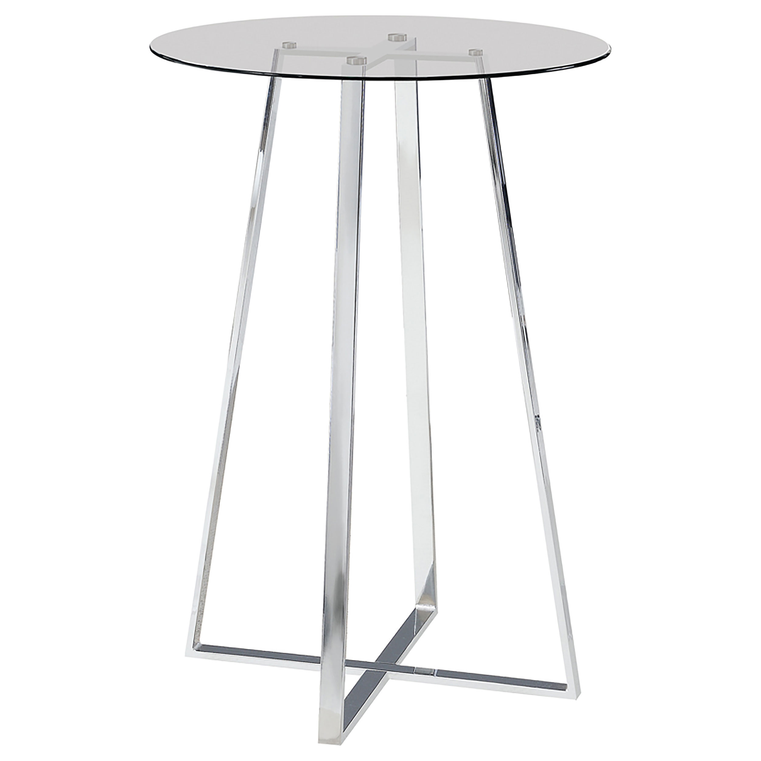 Coaster Furniture Zanella Chrome Bar Table