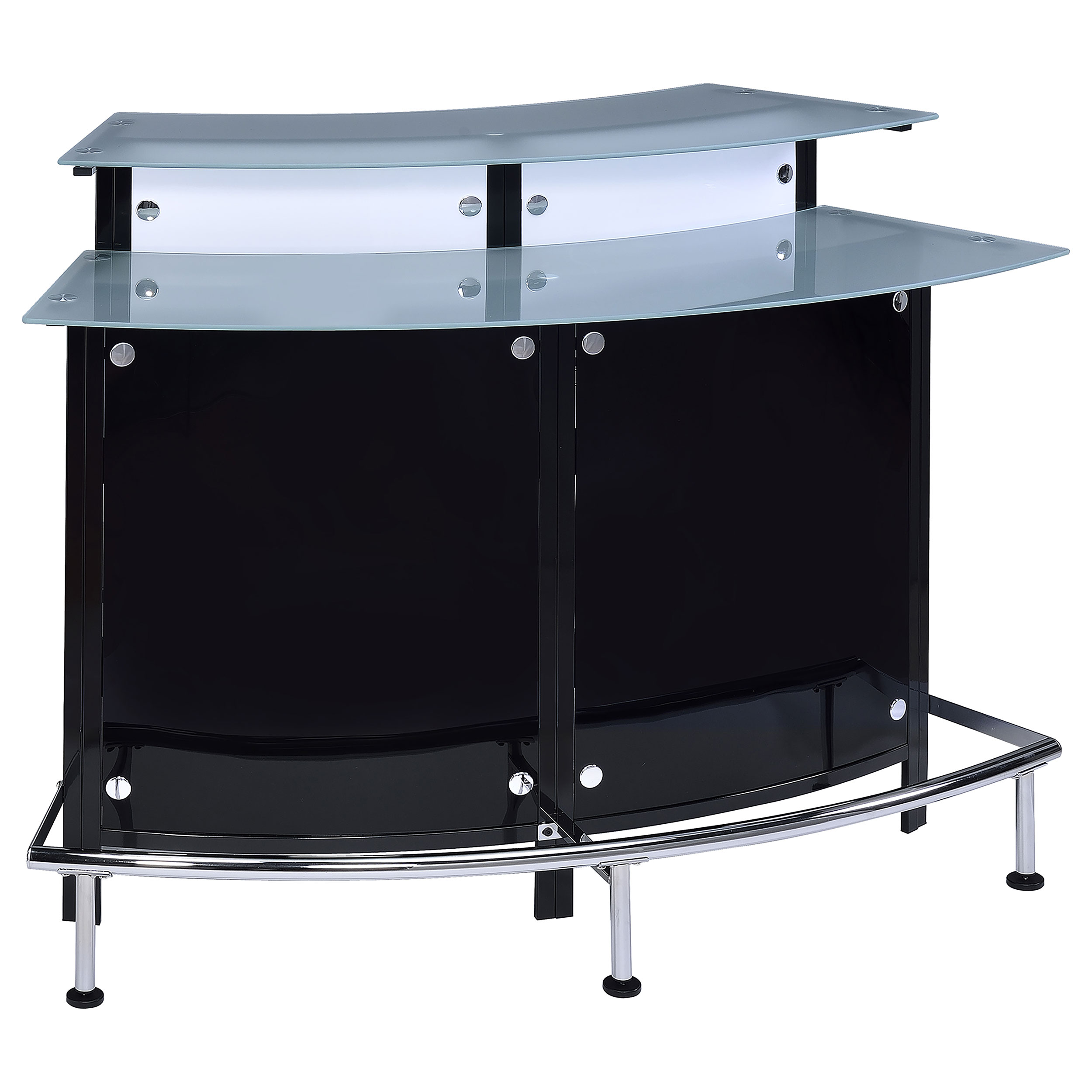Coaster Furniture Keystone Black Bar Wine Cabinet
