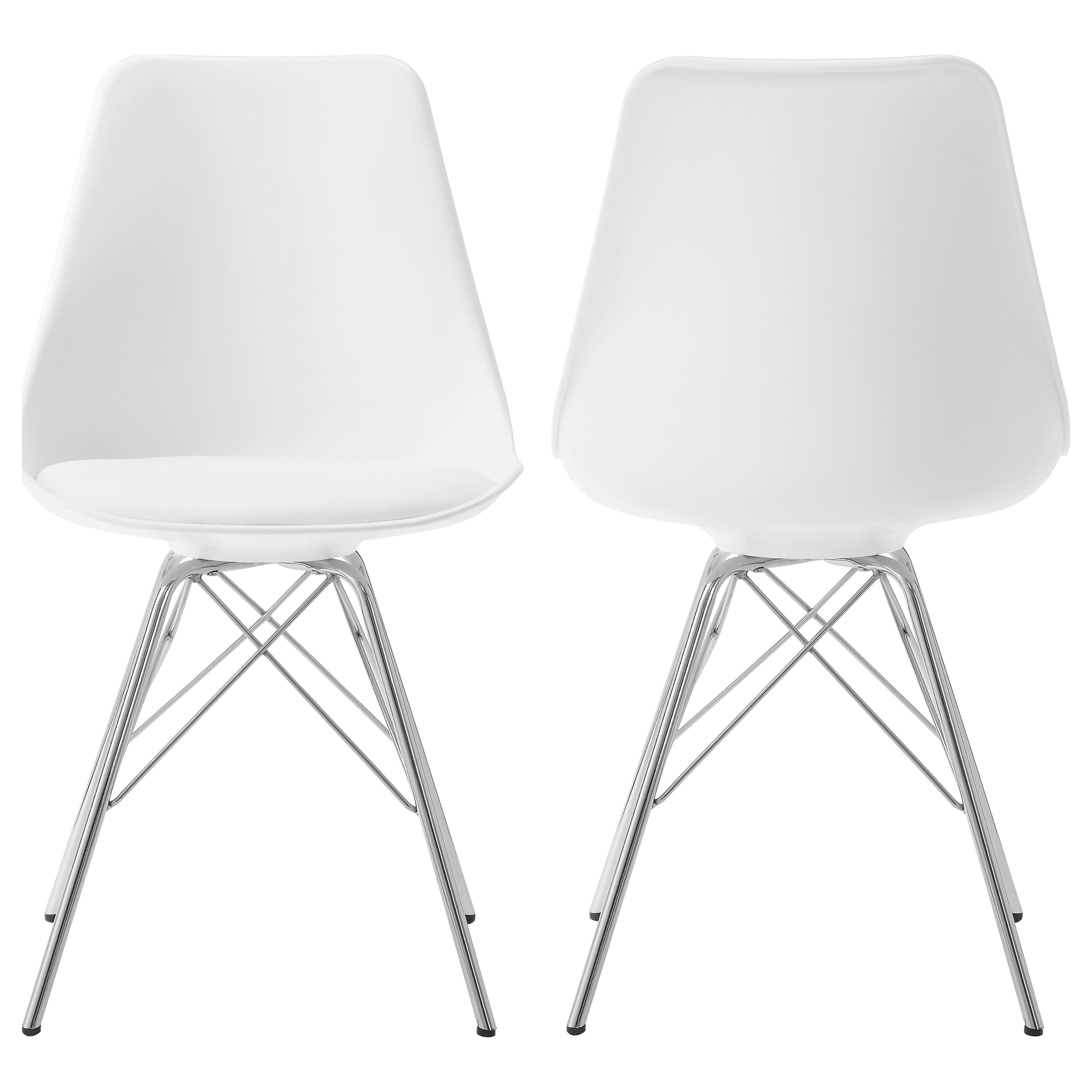 2 Coaster Furniture Juniper White Dining Chairs