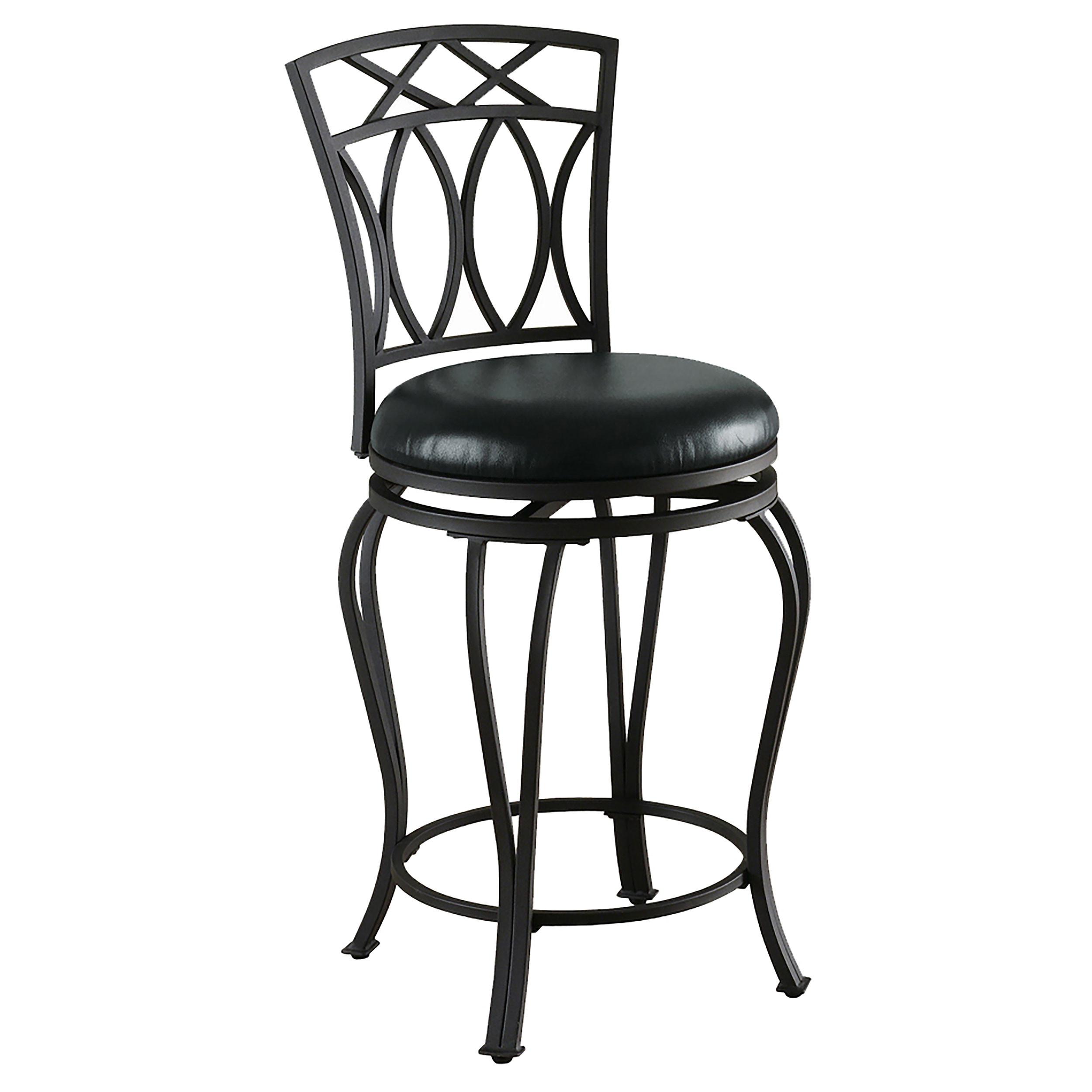 Coaster Furniture Adamsville Black Swivel Counter Height Stool