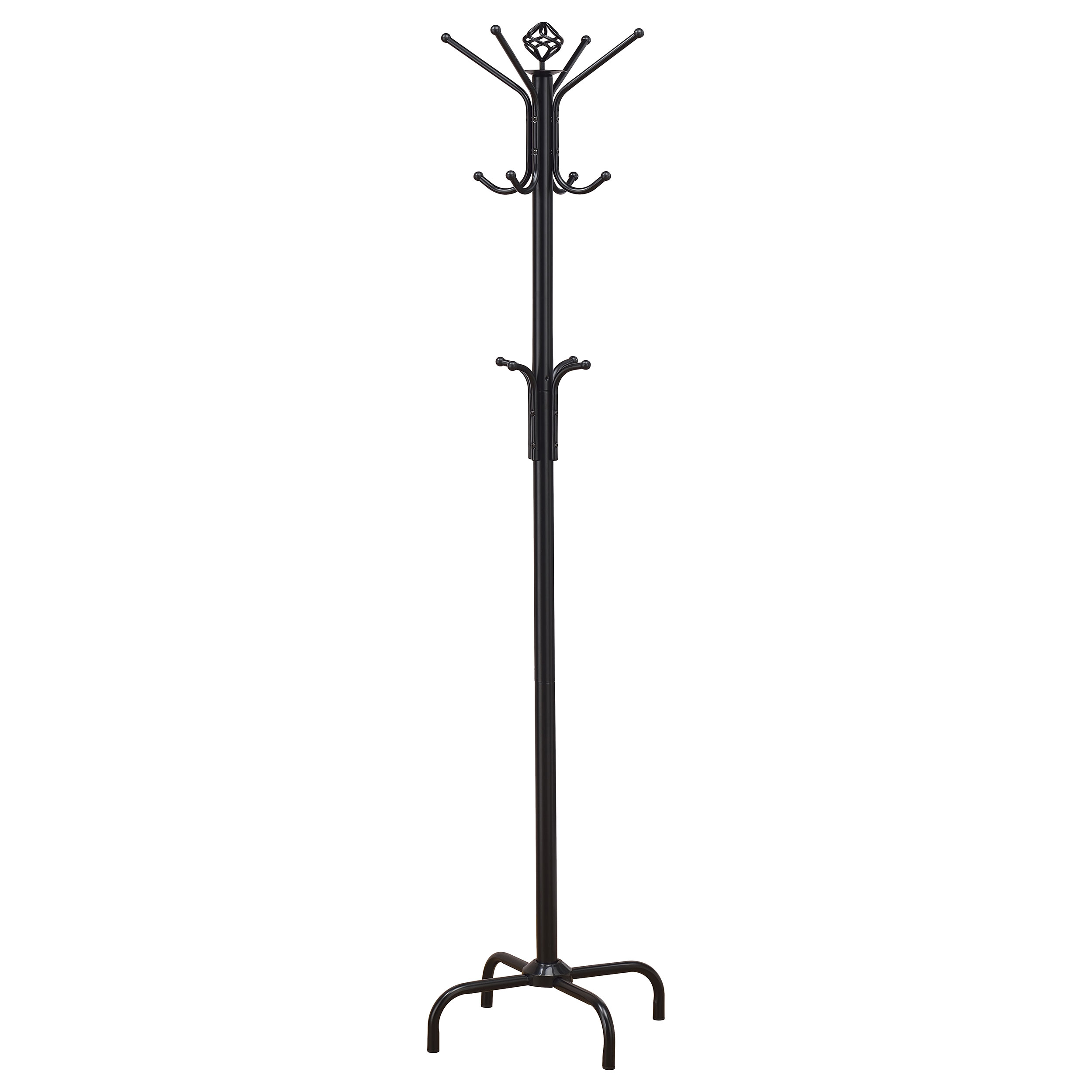 Coaster Furniture Collier Black 12 Hook Coat Rack
