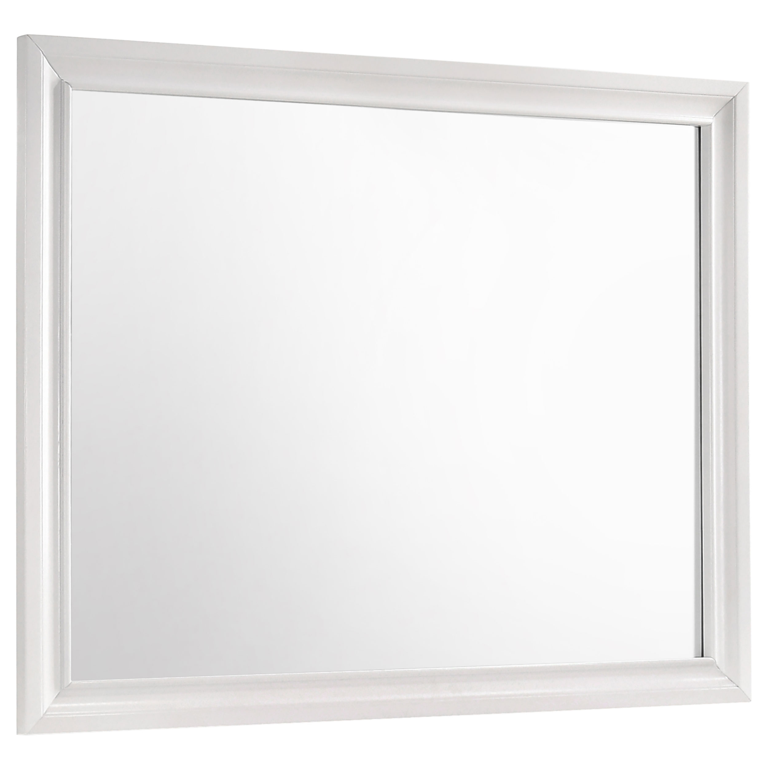 Coaster Furniture Miranda White Hardwood Rectangle Mirror