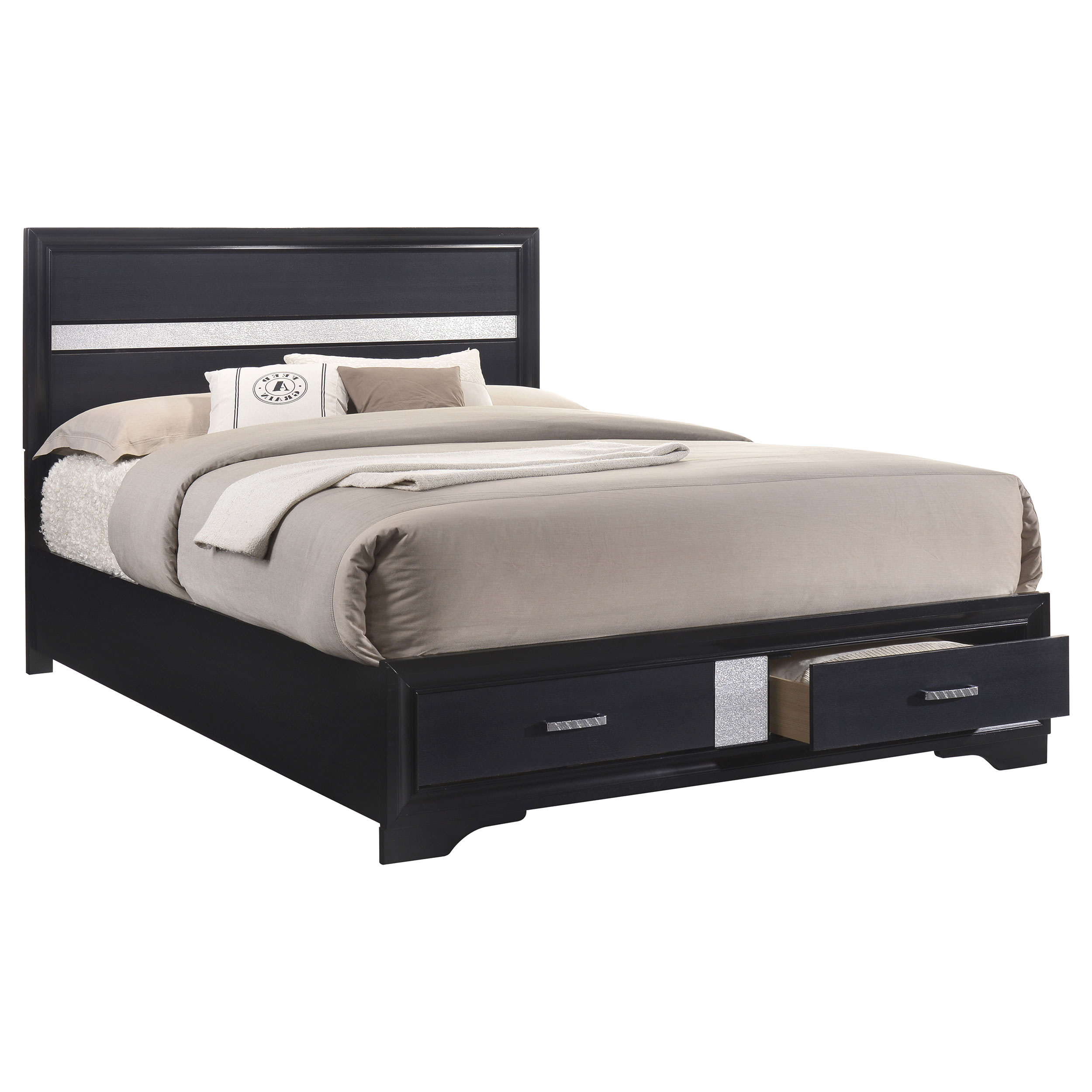 Coaster Furniture Miranda Black Queen Bed