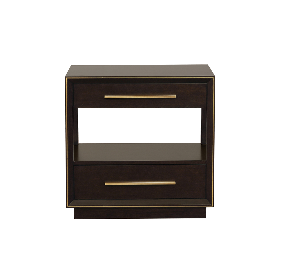 Coaster Furniture Durango Smoked Peppercorn 2 Drawers Nightstand