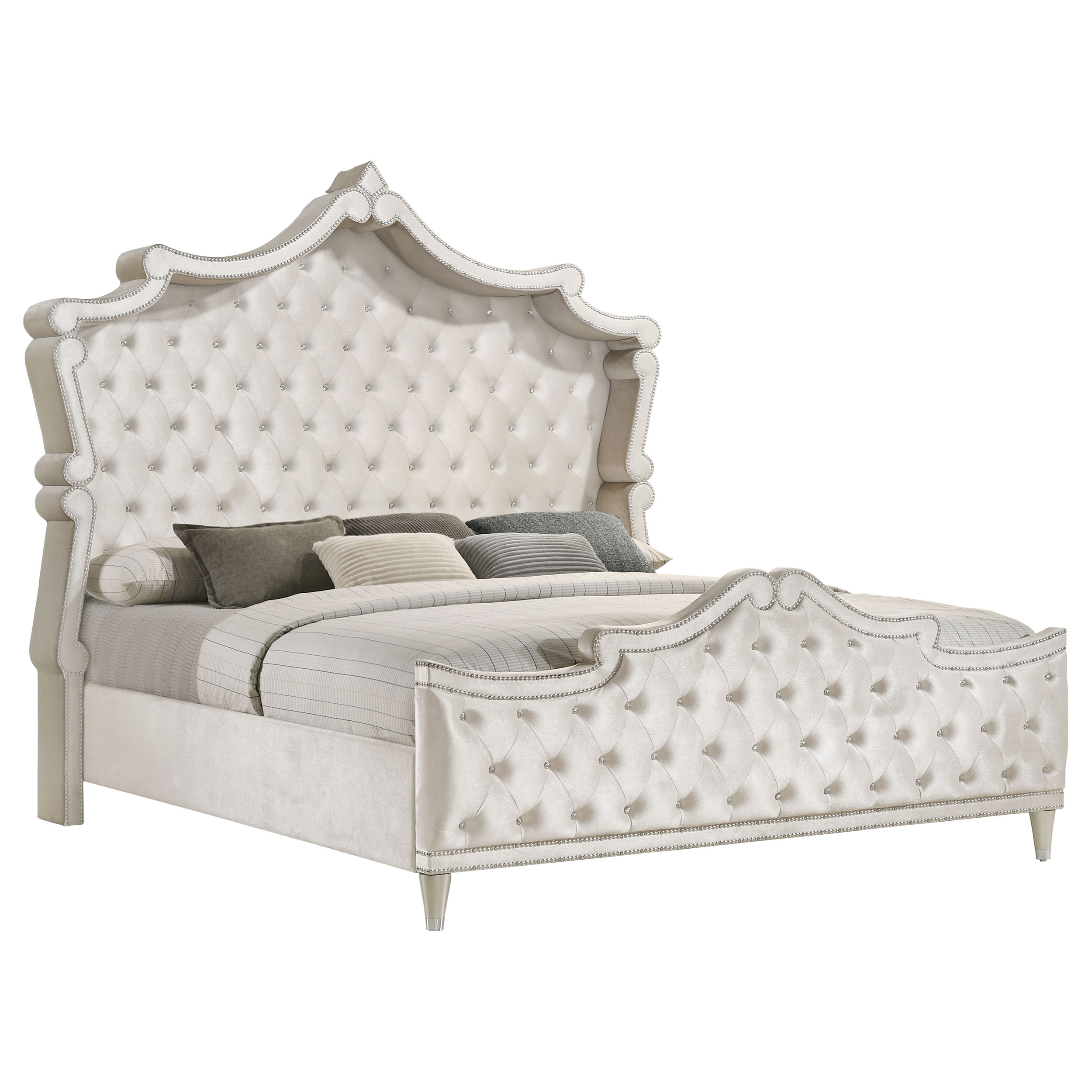 Coaster Furniture Antonella Camel Ivory Queen Bed