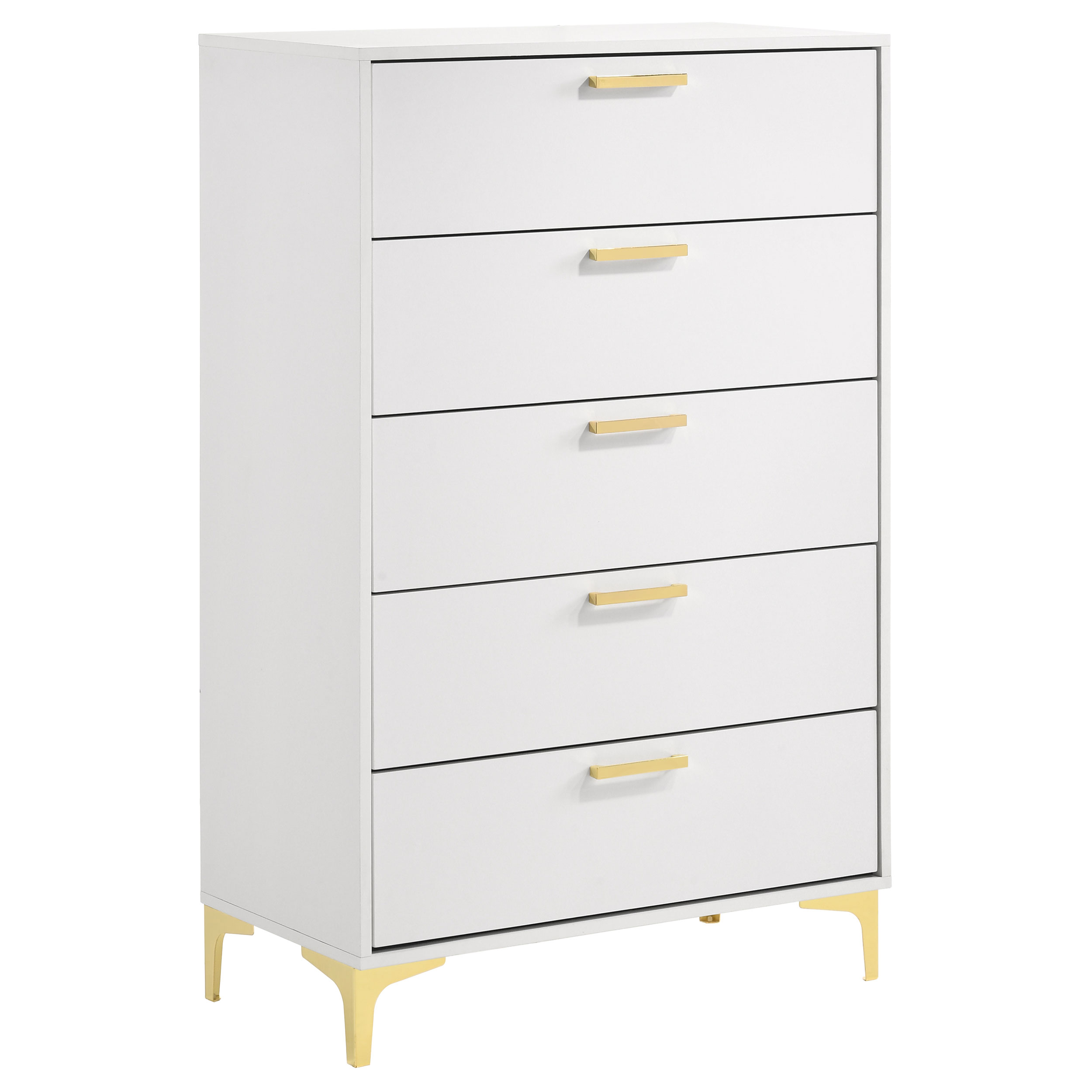 Coaster Furniture Kendall White 5 Drawers Chest