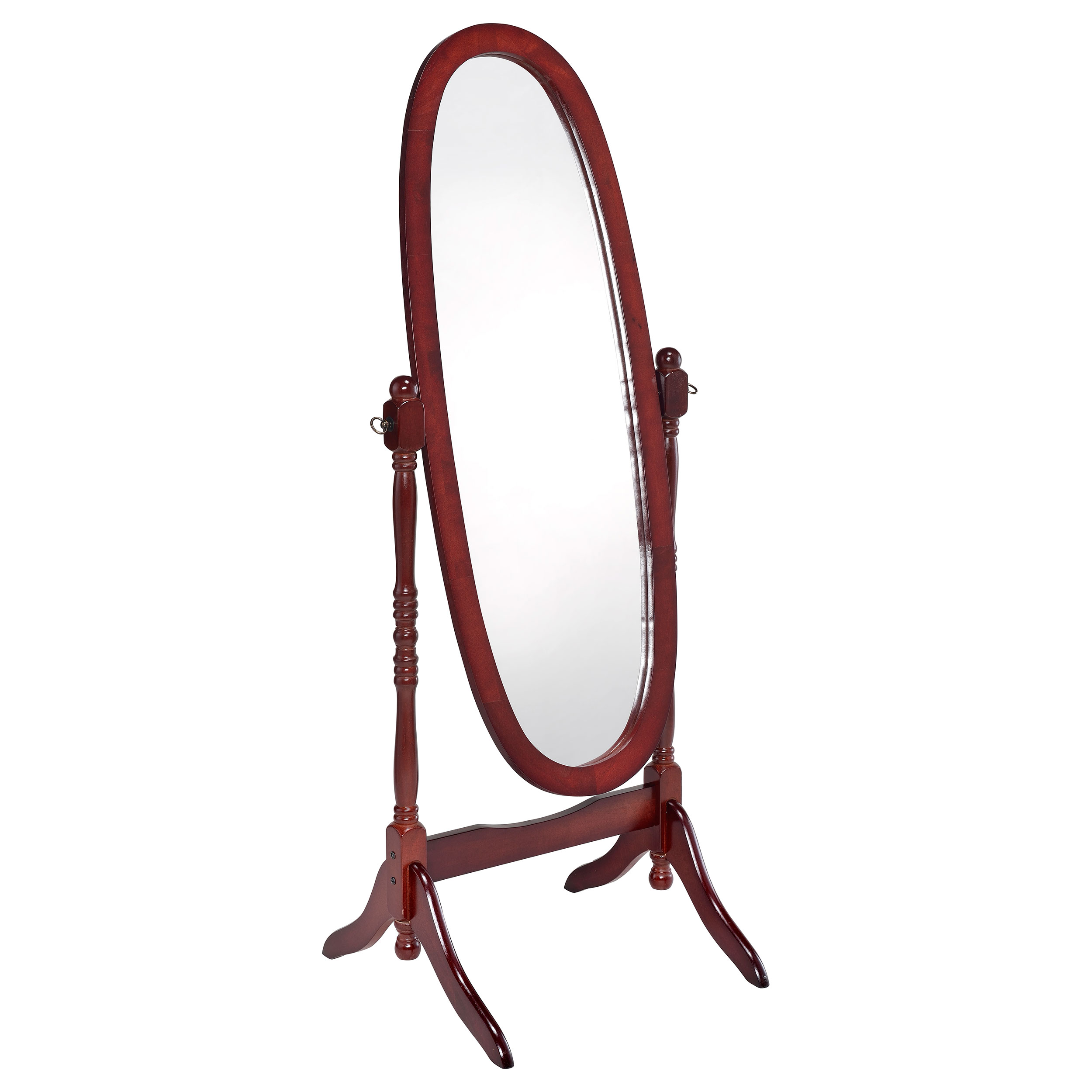 Coaster Furniture Foyet Merlot Oval Cheval Mirror