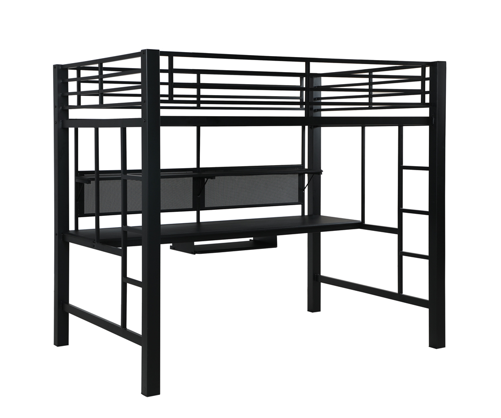 Coaster Furniture Avalon Black Full Workstation Loft Bed