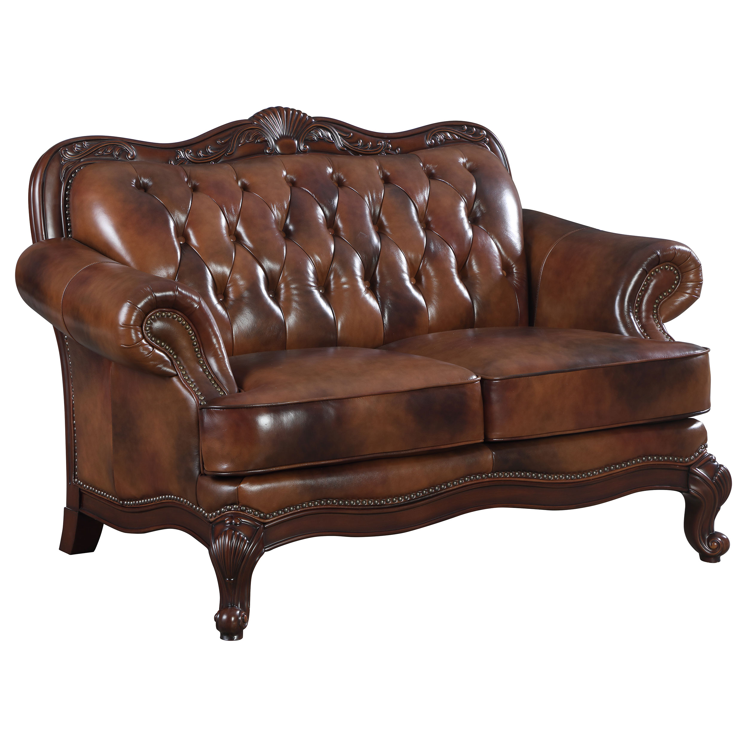 Coaster Furniture Victoria Brown Loveseat