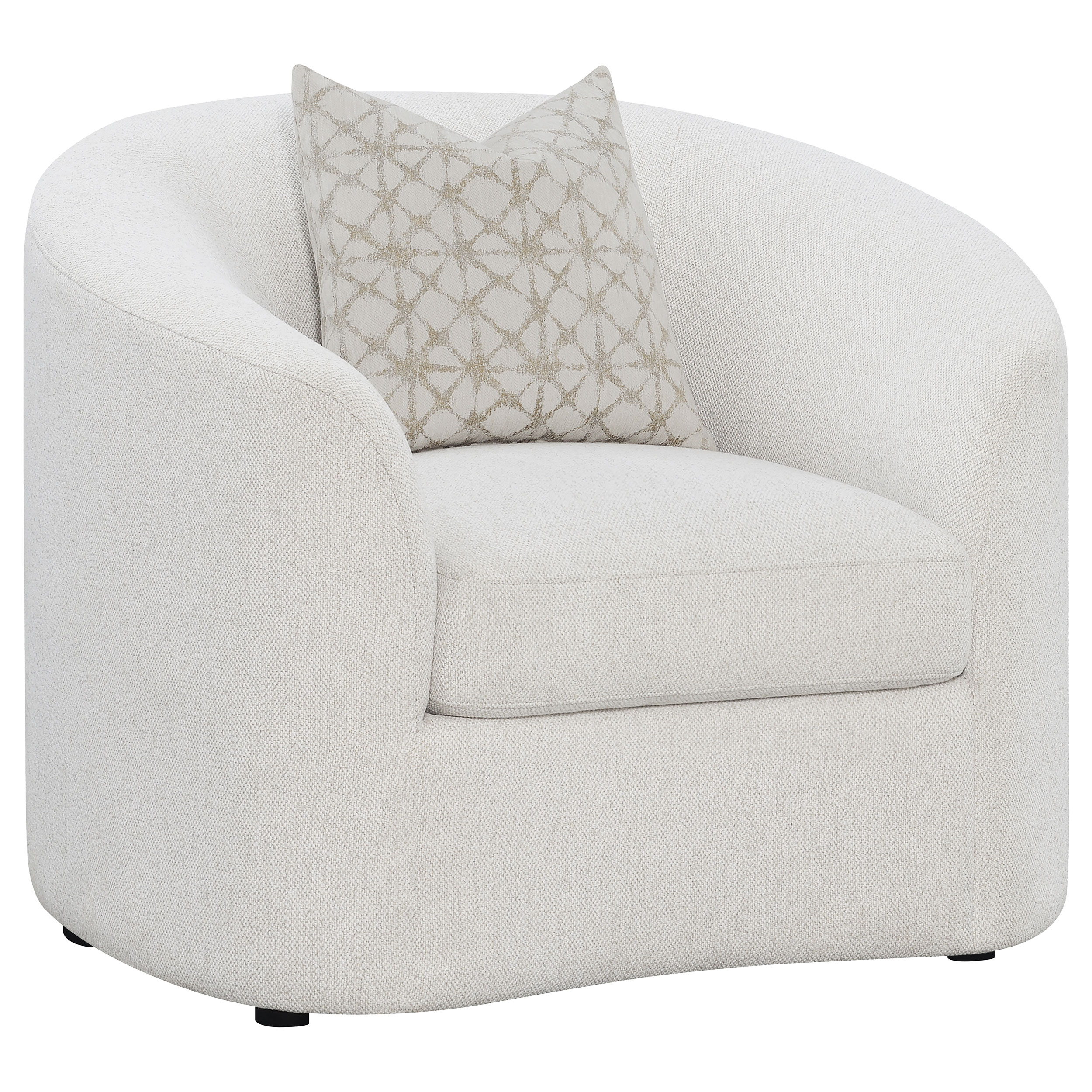 Coaster Furniture Rainn Latte Tight Back Accent Chair