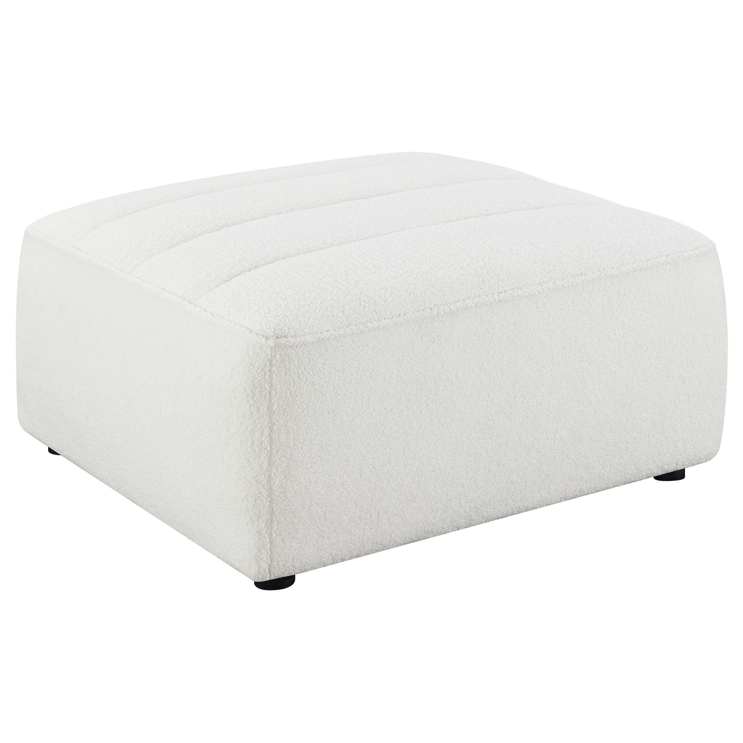 Coaster Furniture Sunny Natural Ivory Square Ottoman
