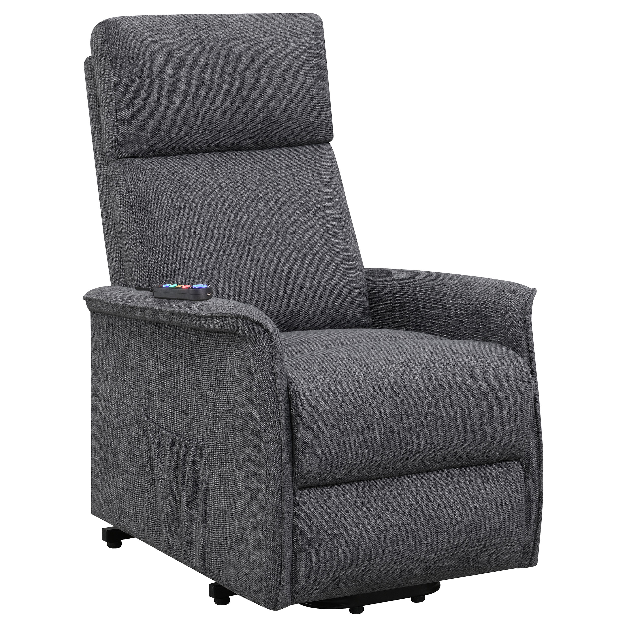 Coaster Furniture Herrera Charcoal Power Lift Massage Chair