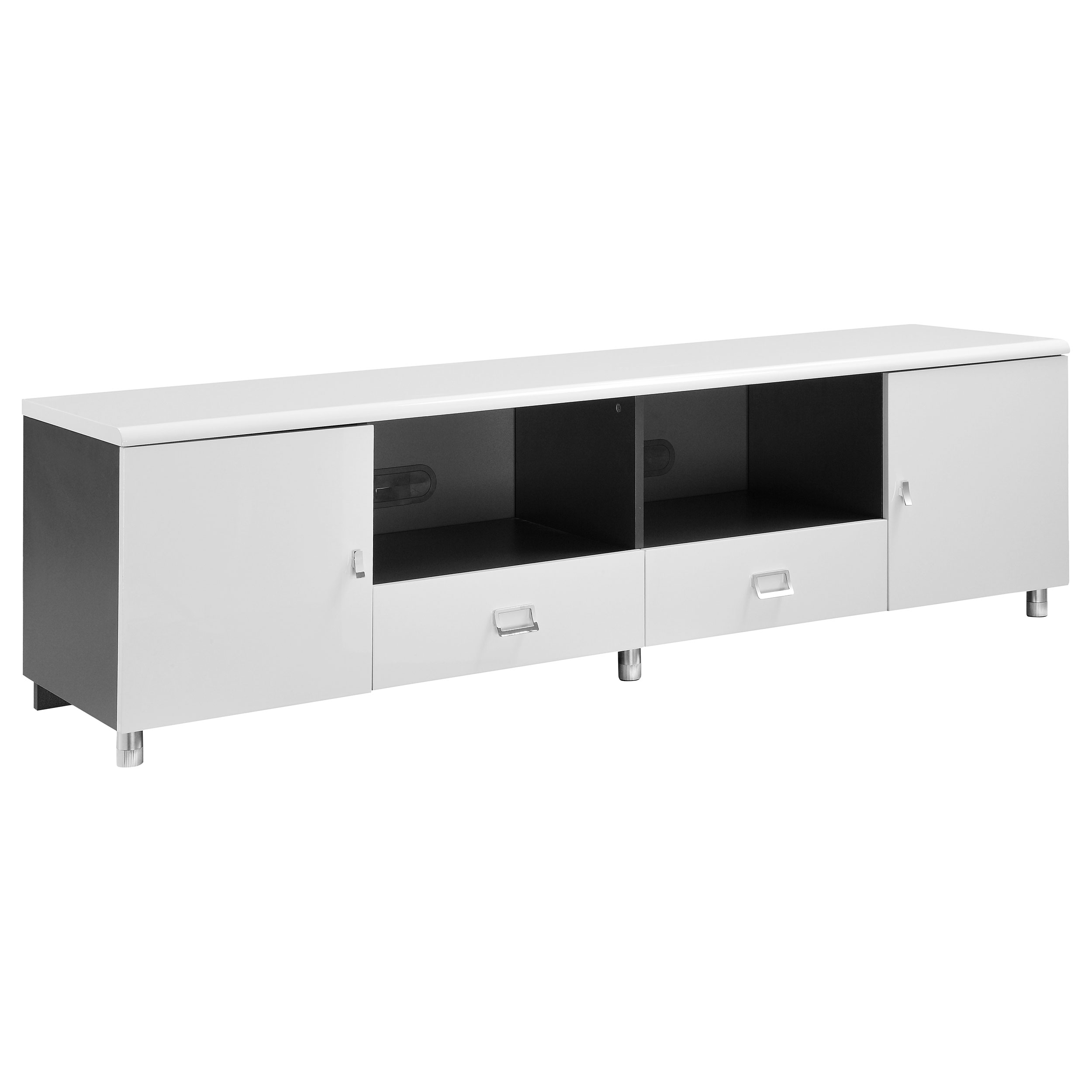 Coaster Furniture Burkett White Grey 2 Drawers TV Stand