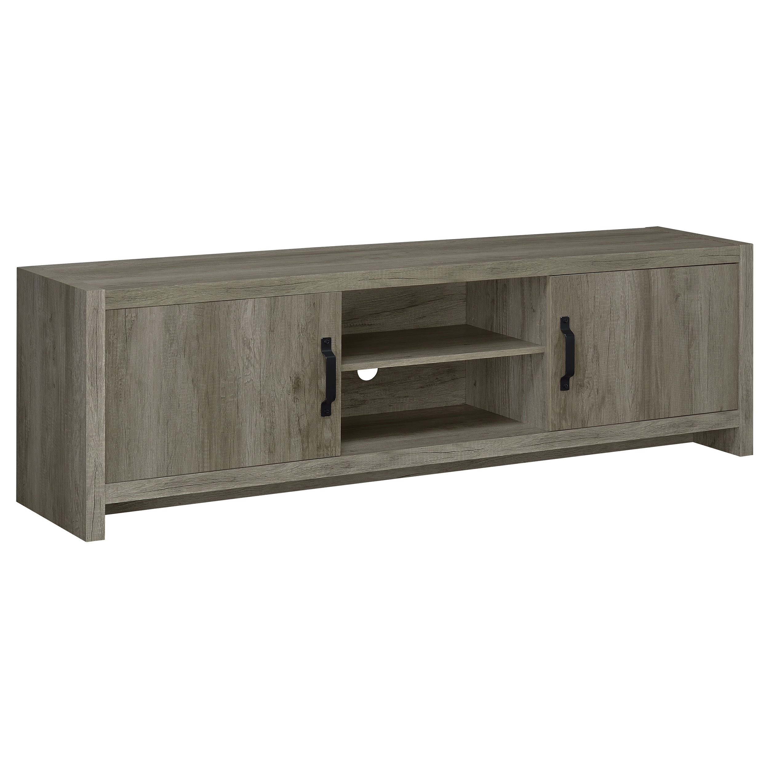Coaster Furniture Burke Grey Driftwood 2 Doors TV Stand
