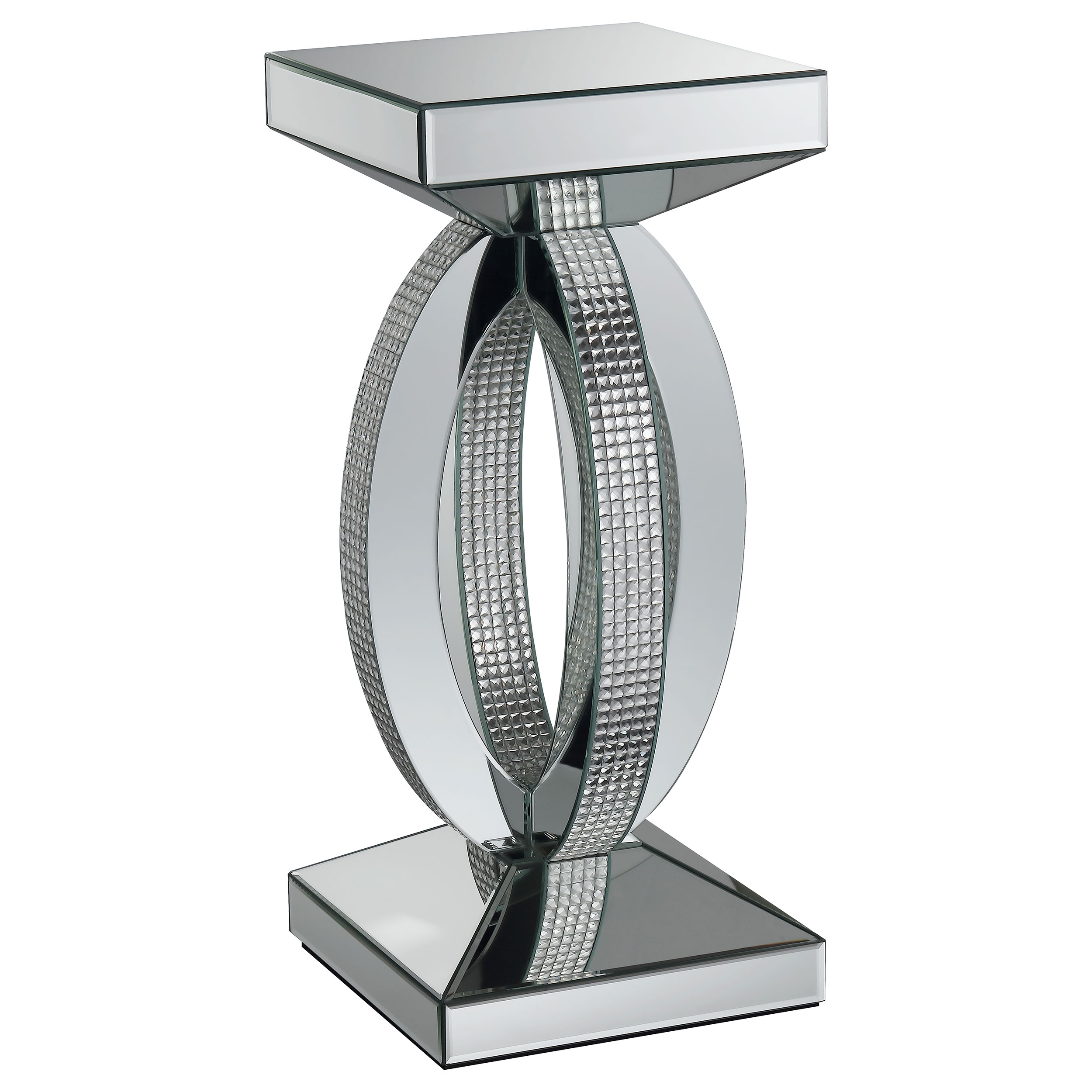 Coaster Furniture Amalia Silver Square End Table