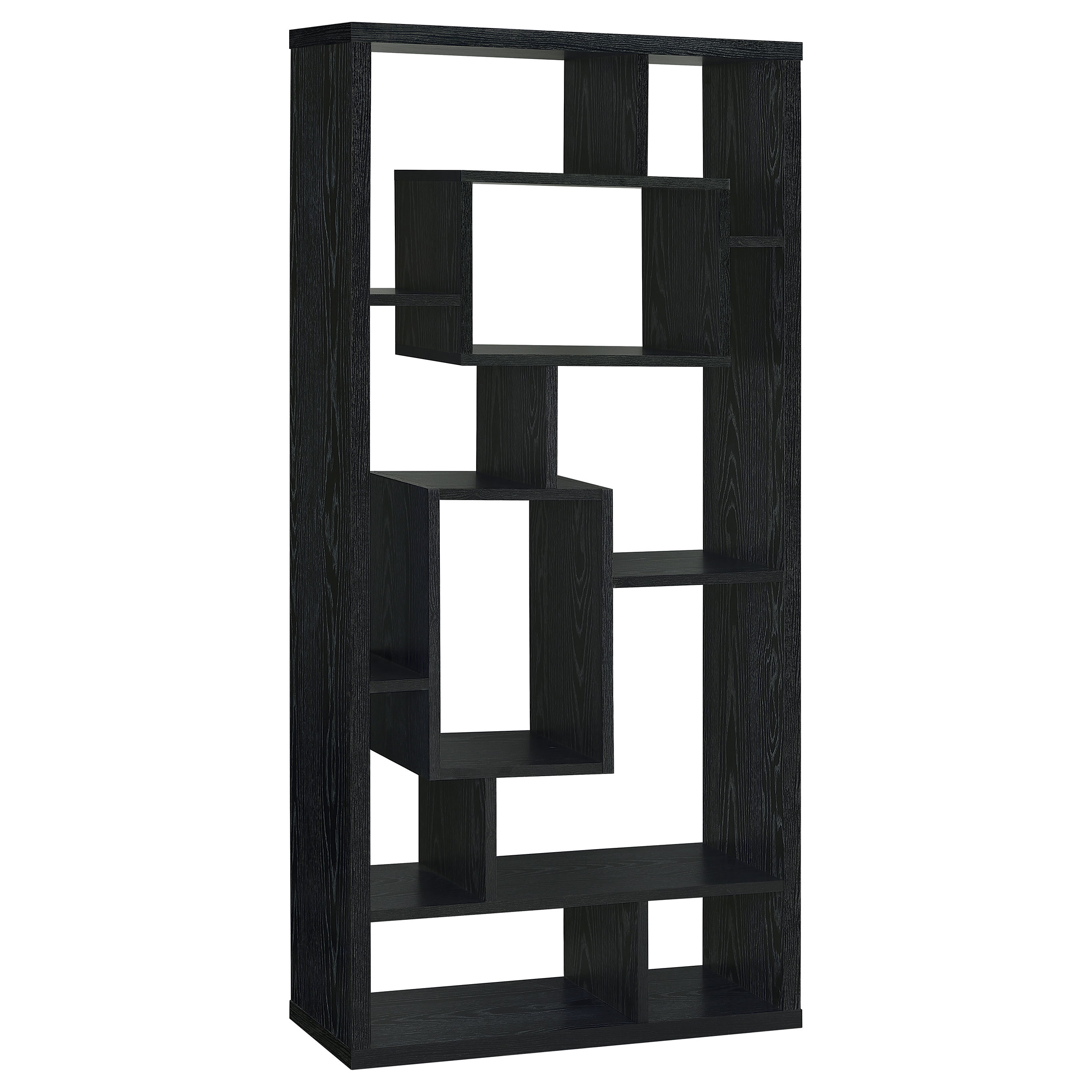 Coaster Furniture Linbrook Black Oak 8 Shelf Bookcase