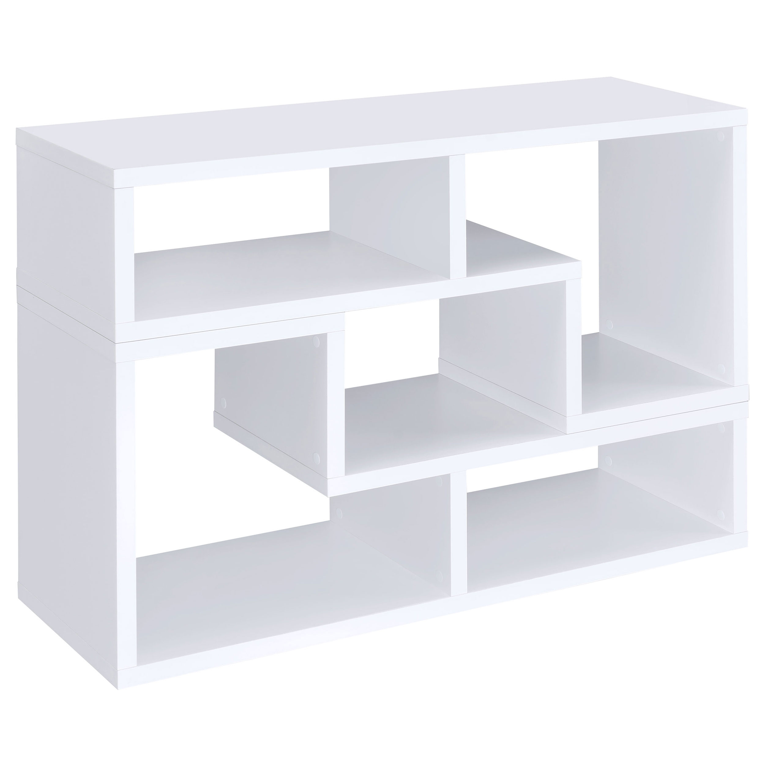 Coaster Furniture Velma White TV Stand and Bookcase