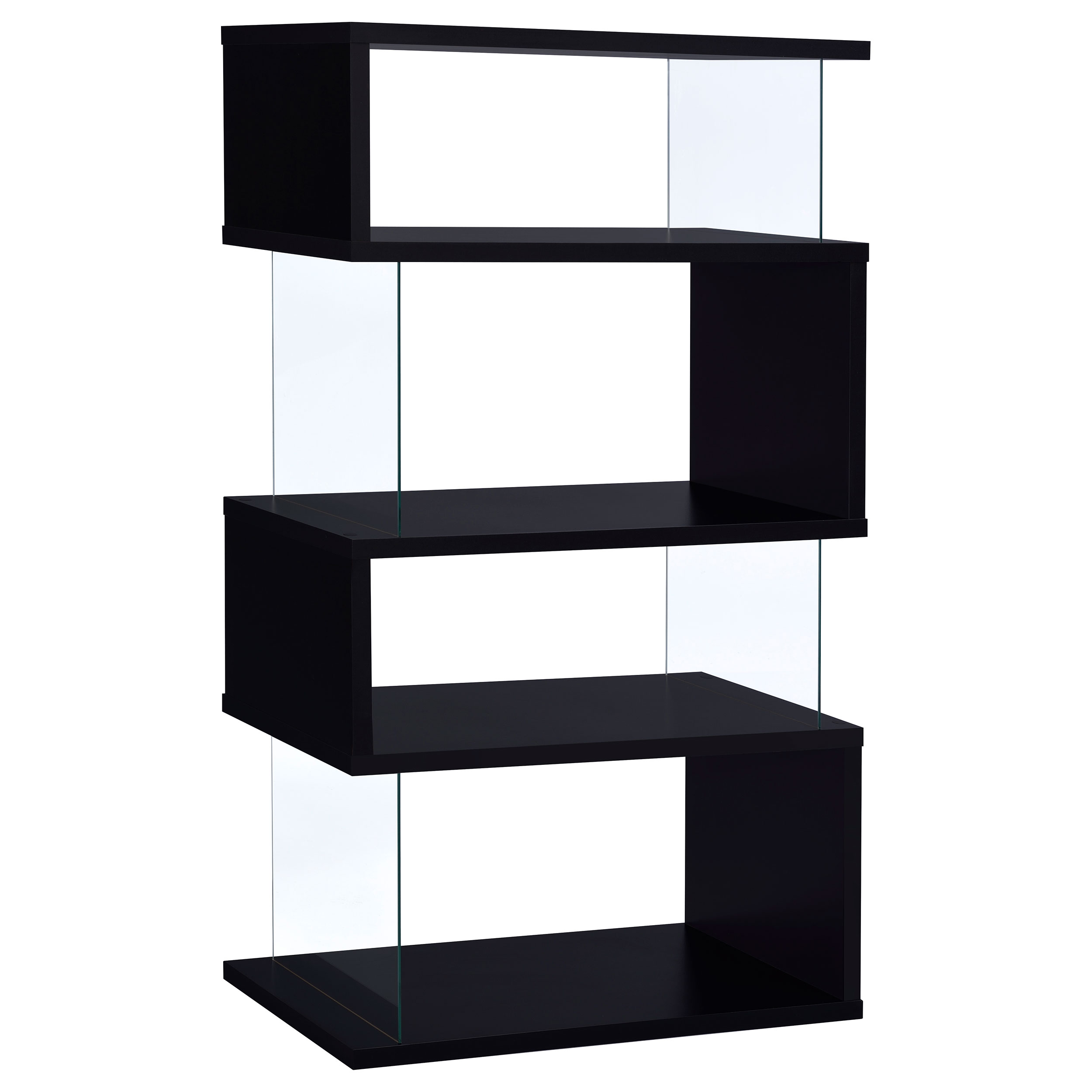 Coaster Furniture Emelle Black 4 Tier Bookcase