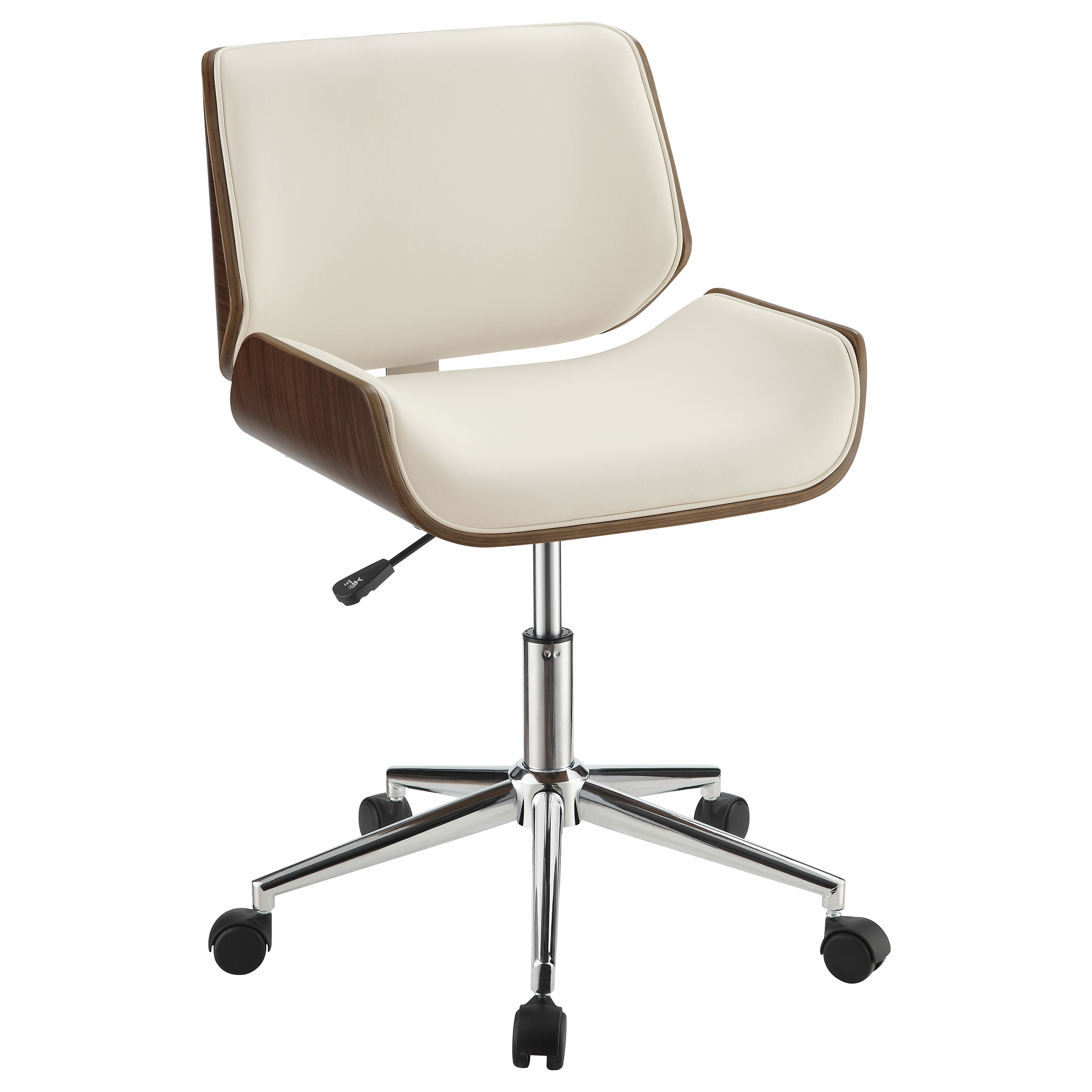 Coaster Furniture Addington Ecru Walnut Beige Adjustable Height Office Chai...