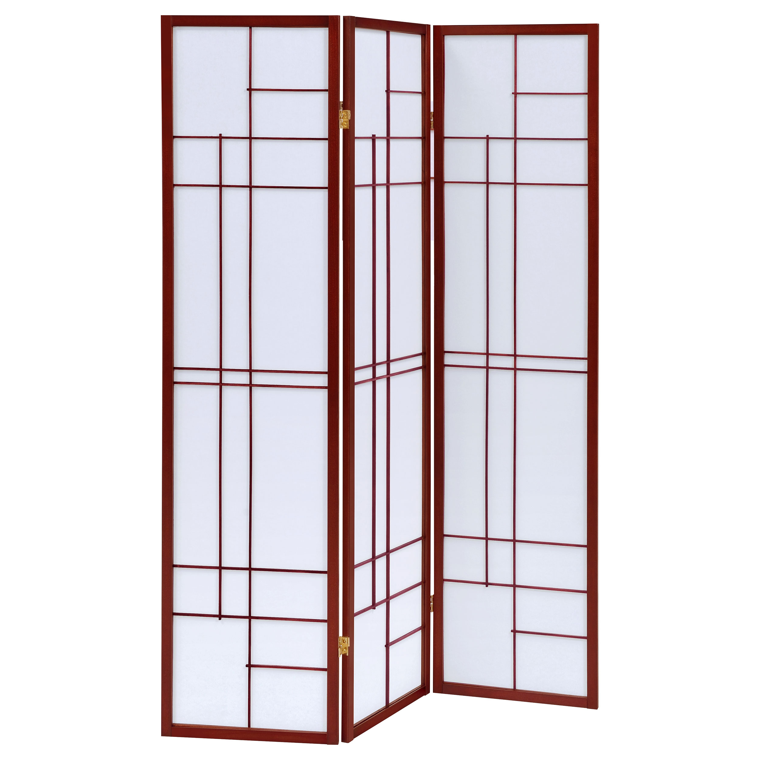 Coaster Furniture Katerina White Cherry 3 Panel Folding Floor Screen