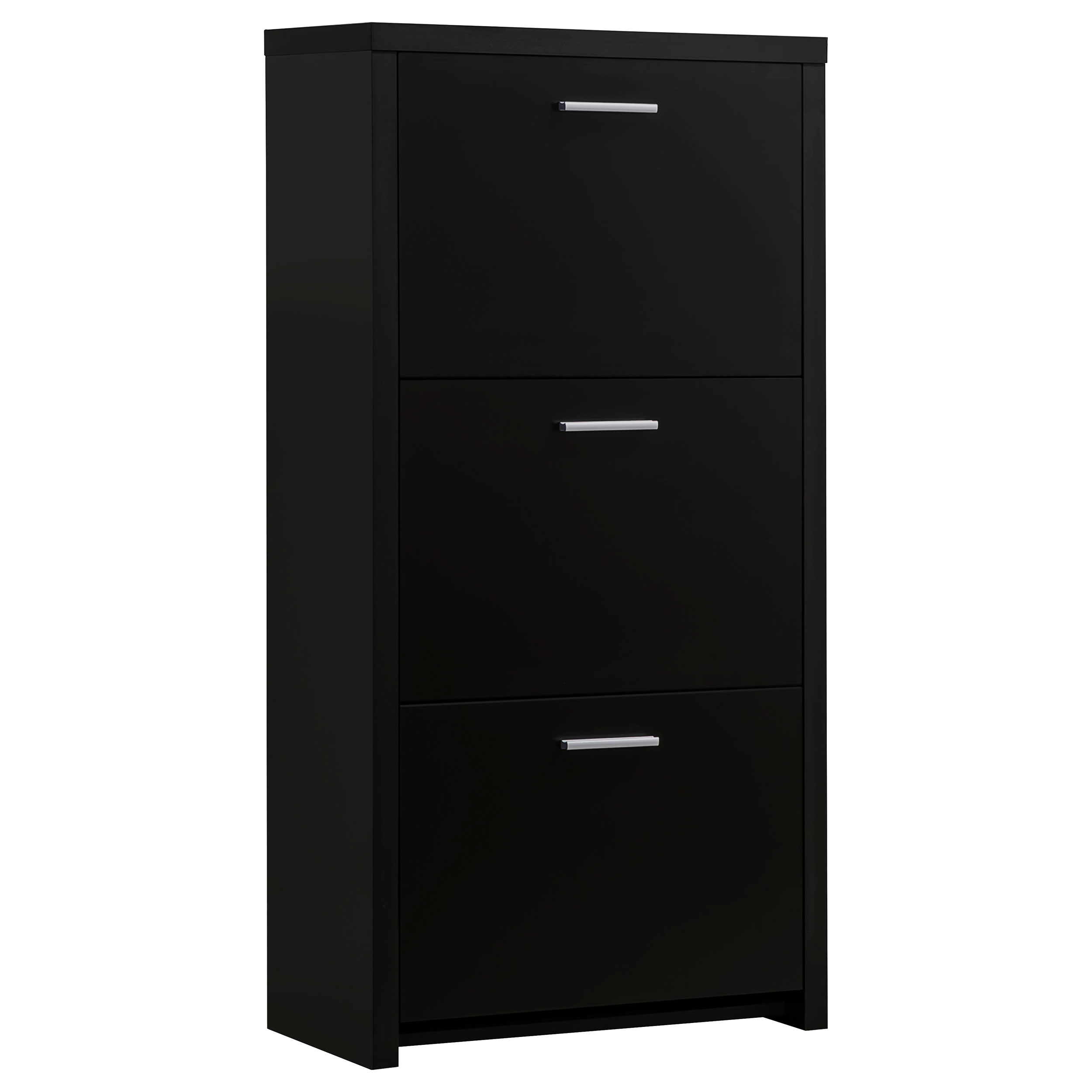 Coaster Furniture Vivian Black 3 Drawers Shoe Cabinet