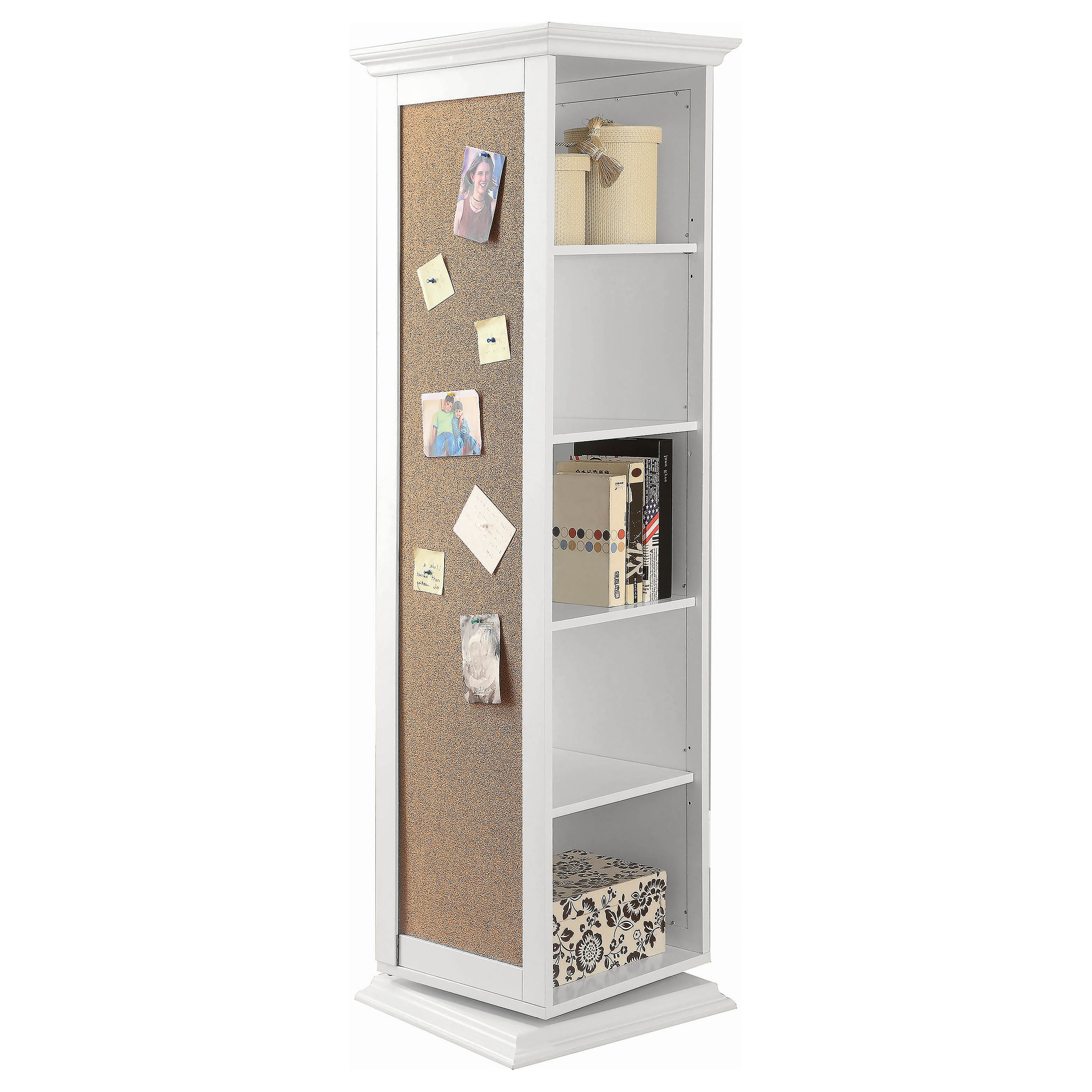 Coaster Furniture Robinsons White Swivel Accent Cabinet