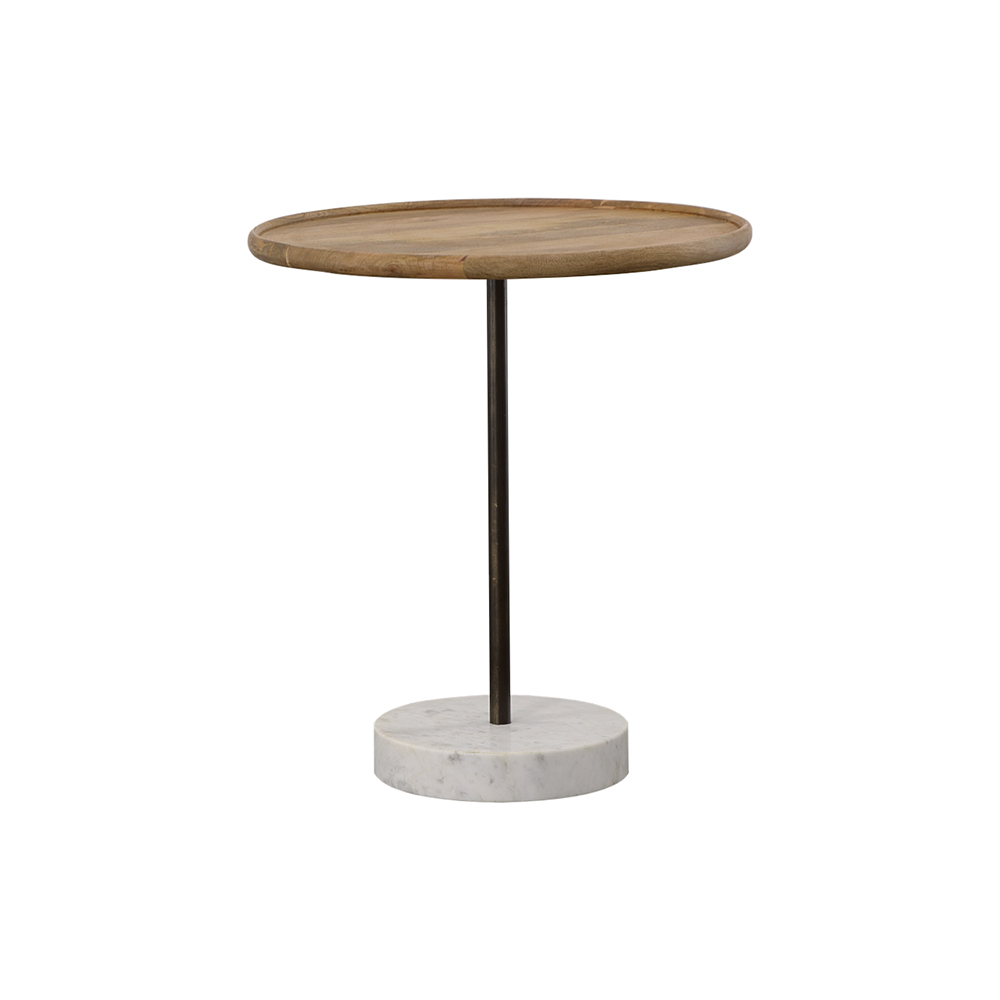 Coaster Furniture Ginevra White Natural Accent Table