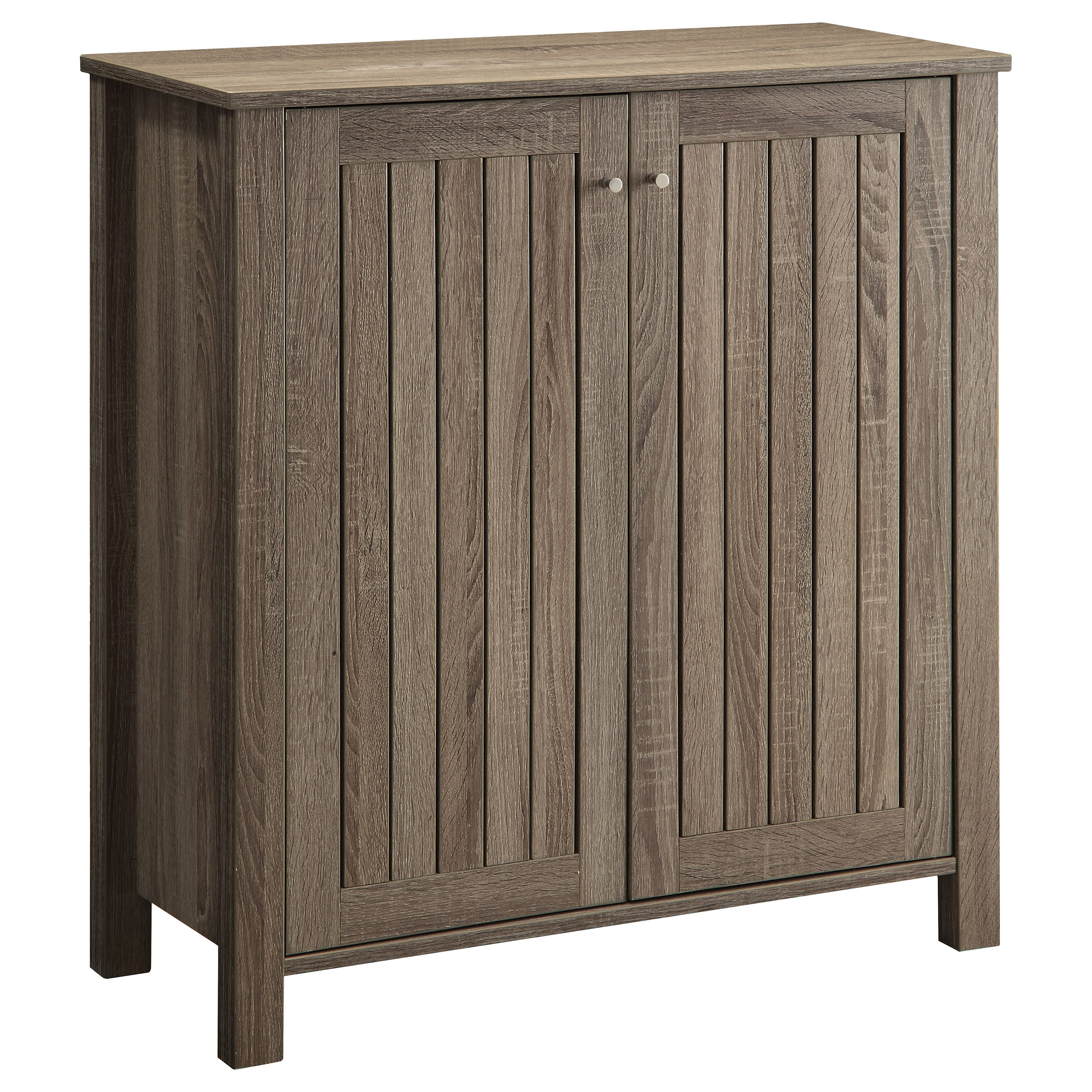 Coaster Furniture Marisa Dark Taupe 4 Shelf Shoe Cabinet
