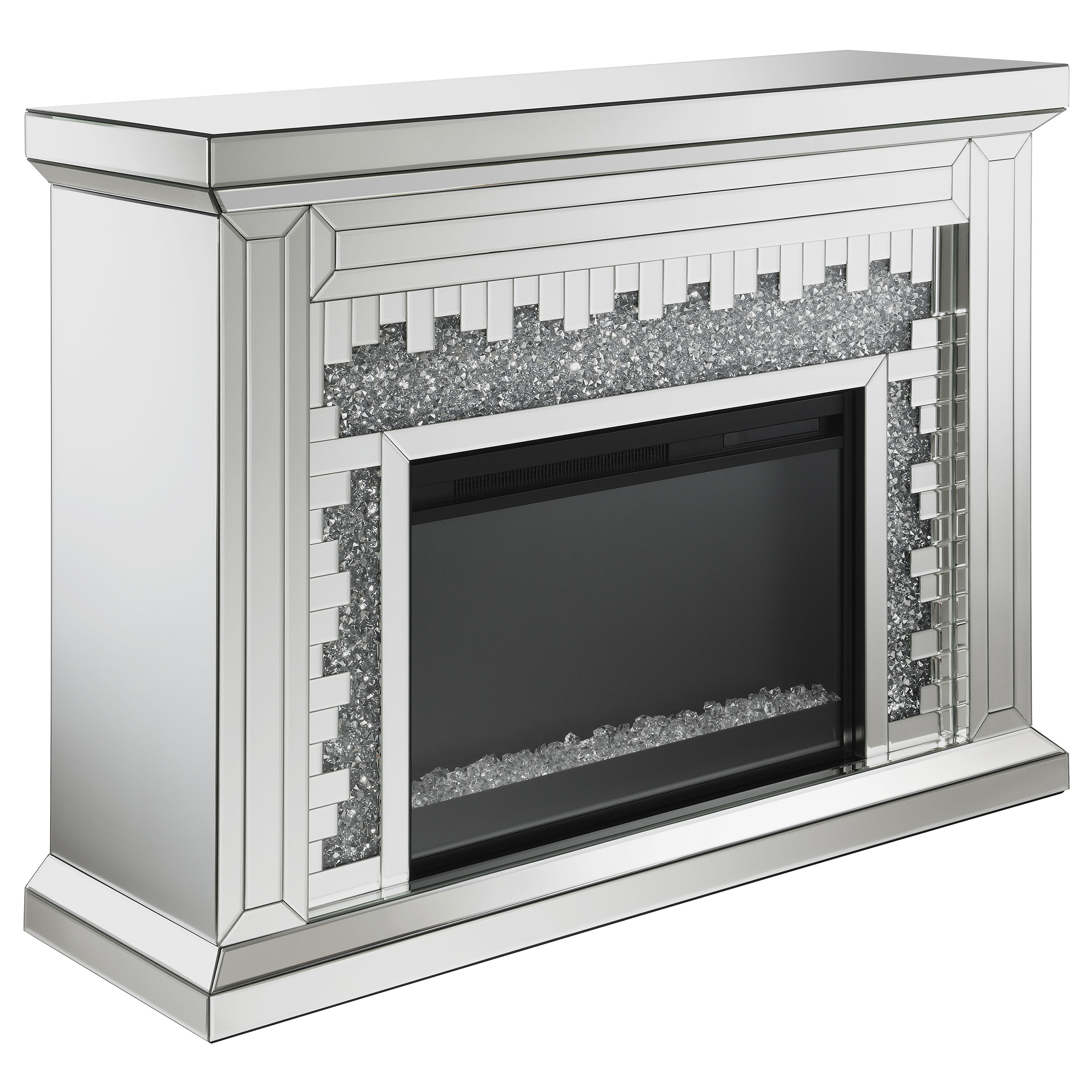 Coaster Furniture Gilmore Mirrored Freestanding Electric Fireplace