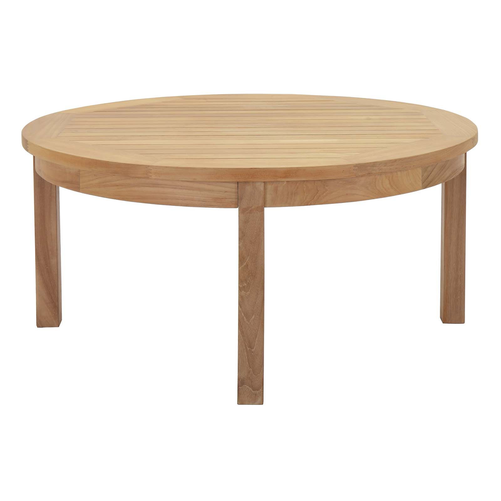 Modway Furniture Marina Round Outdoor Teak Coffee Table