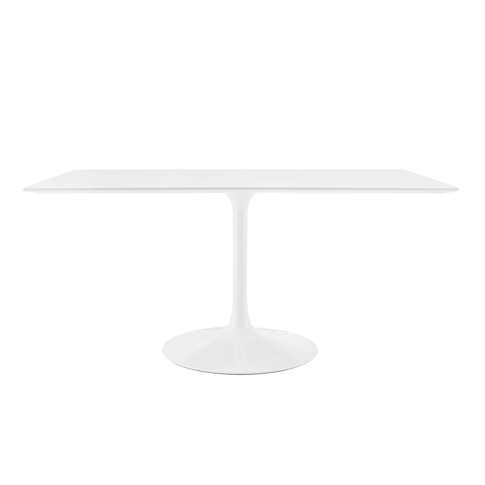 Modway Furniture Lippa White 60 Inch Rectangle Dining Table