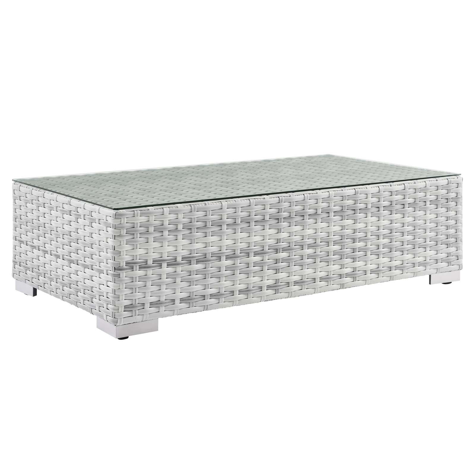 Modway Furniture Convene Light Gray Outdoor Patio Coffee Table