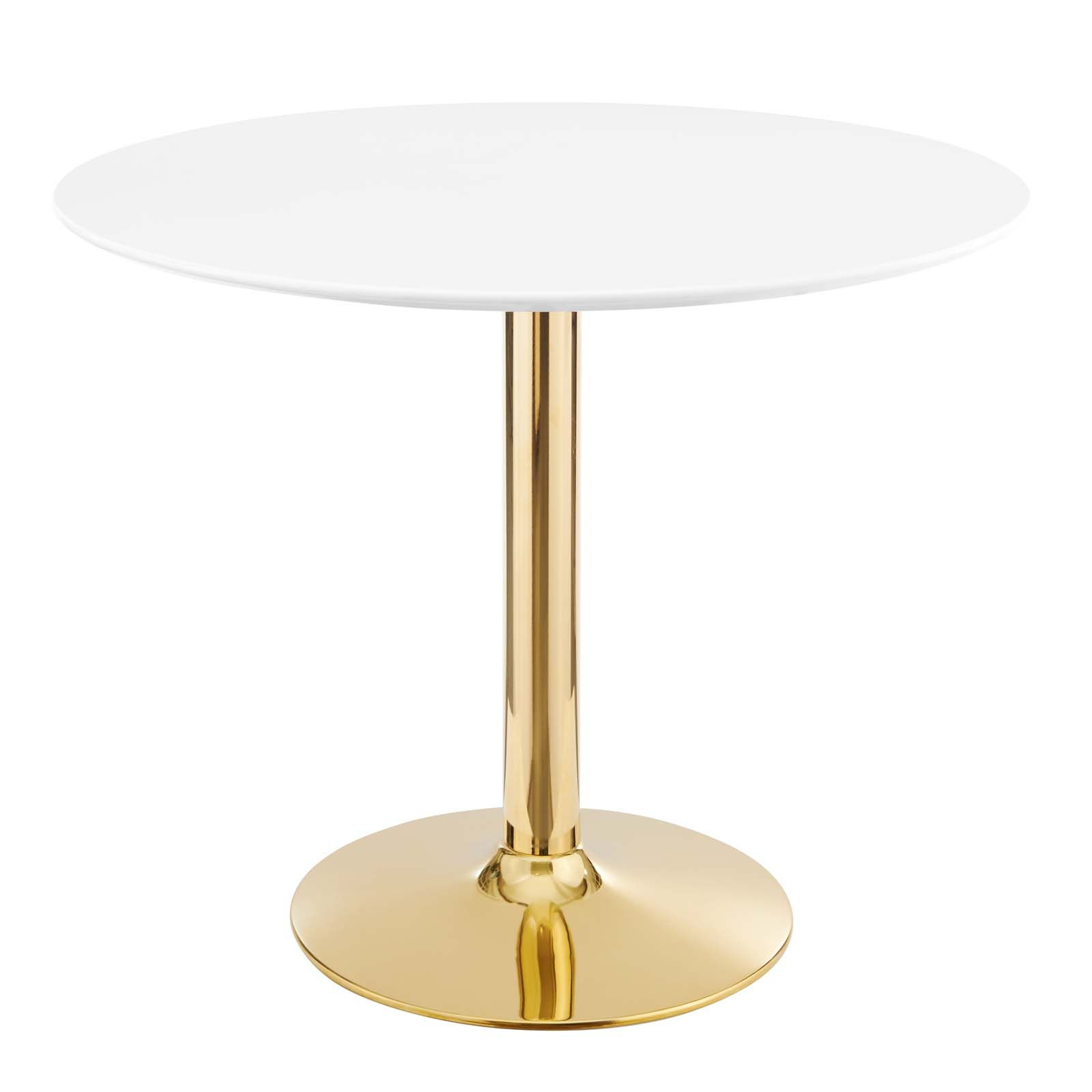Modway Furniture Verne Gold White 35 Inch Dining Table