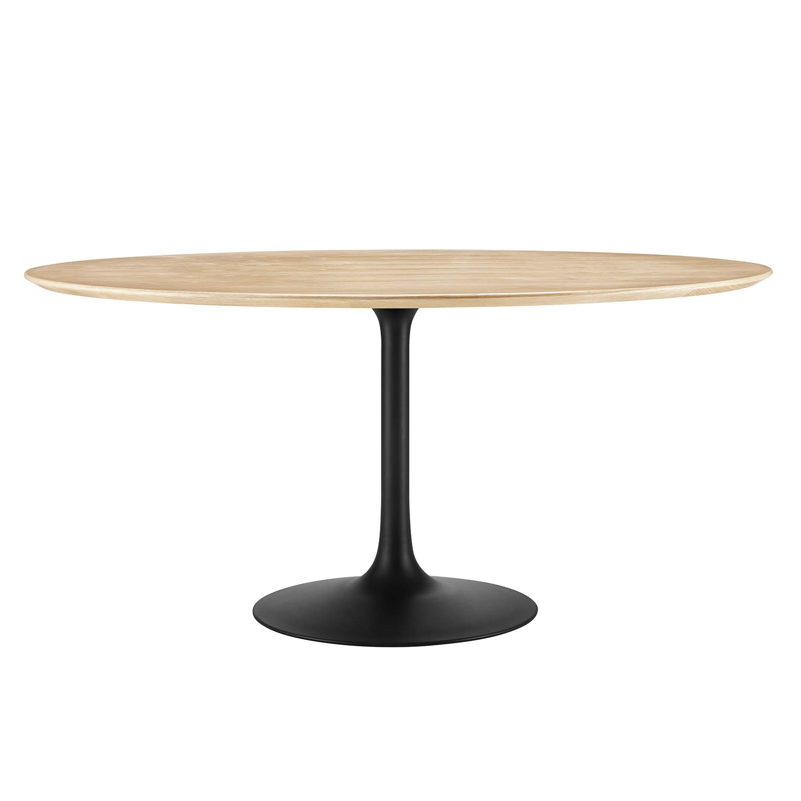 Modway Furniture Lippa Black Natural 60 Inch Dining Table