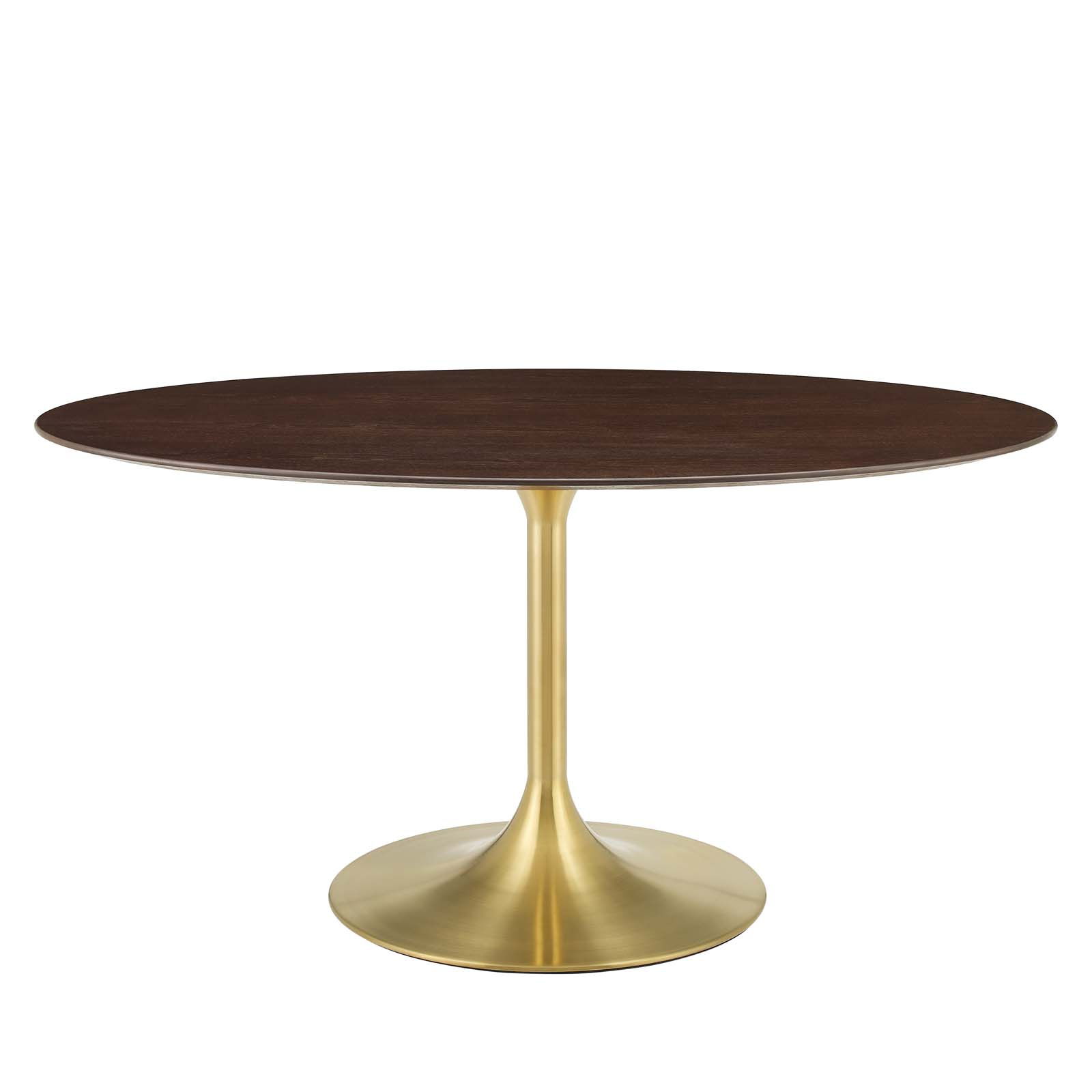 Modway Furniture Lippa Gold Cherry 60 Inch Oval Dining Table