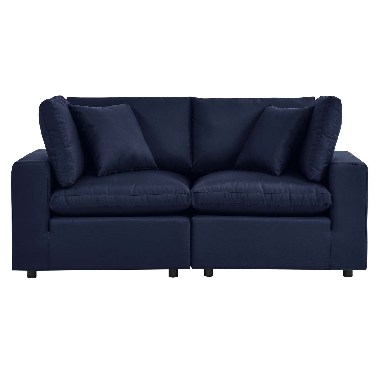 Modway Furniture Commix Navy Outdoor Patio Loveseat