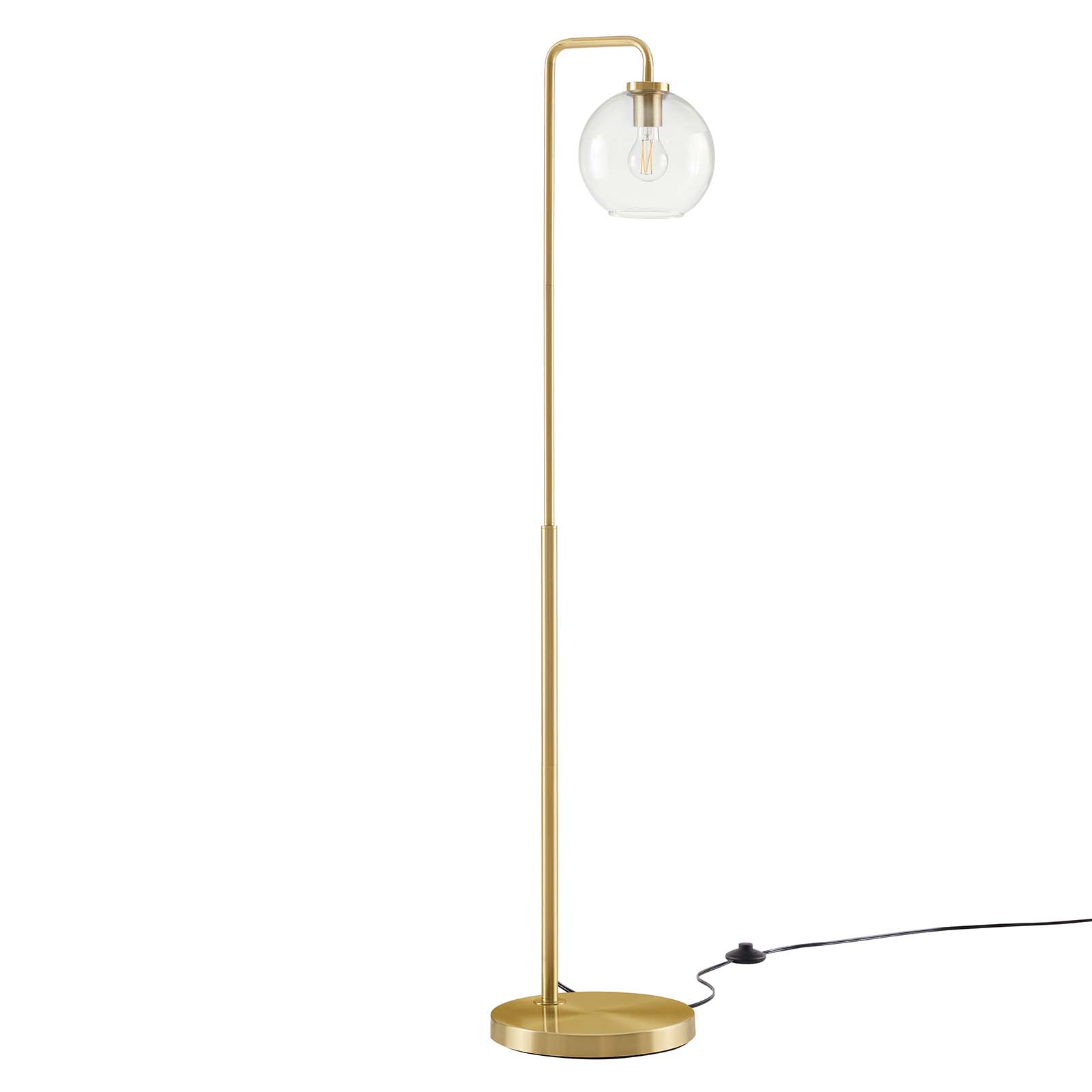 Modway Furniture Silo Satin Brass Floor Lamp