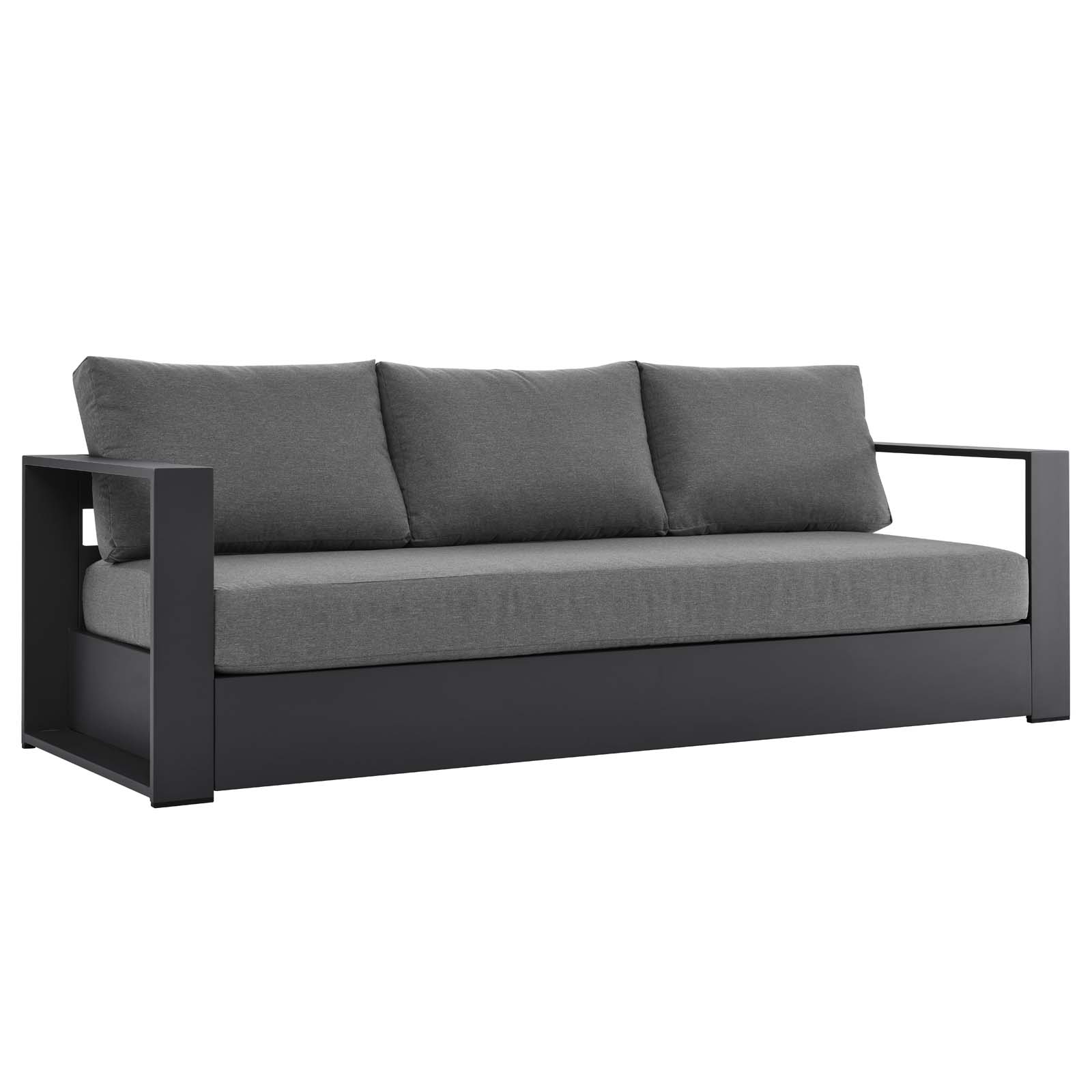 Modway Furniture Tahoe Gray Charcoal Outdoor Patio Sofa
