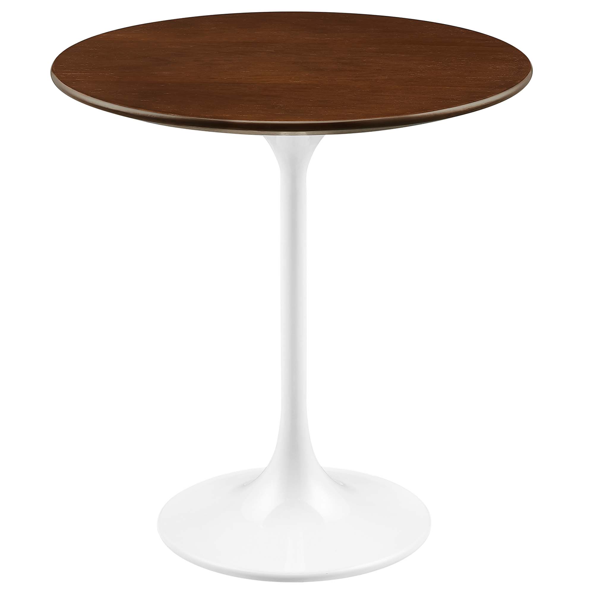 Modway Furniture Lippa White Walnut 20 Inch Round Side Table