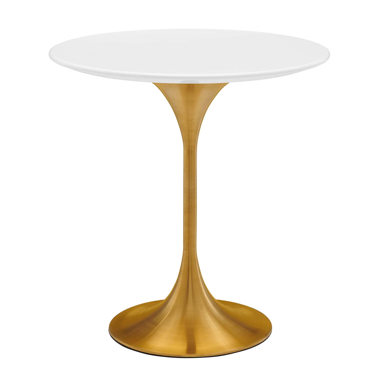 Modway Furniture Lippa Gold White Round 20 Inch Side Table