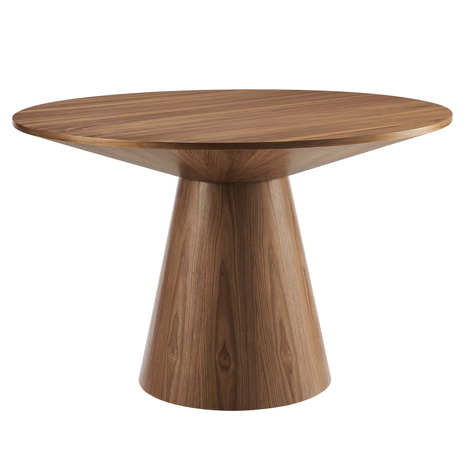 Modway Furniture Provision Walnut 47 Inch Round Dining Table