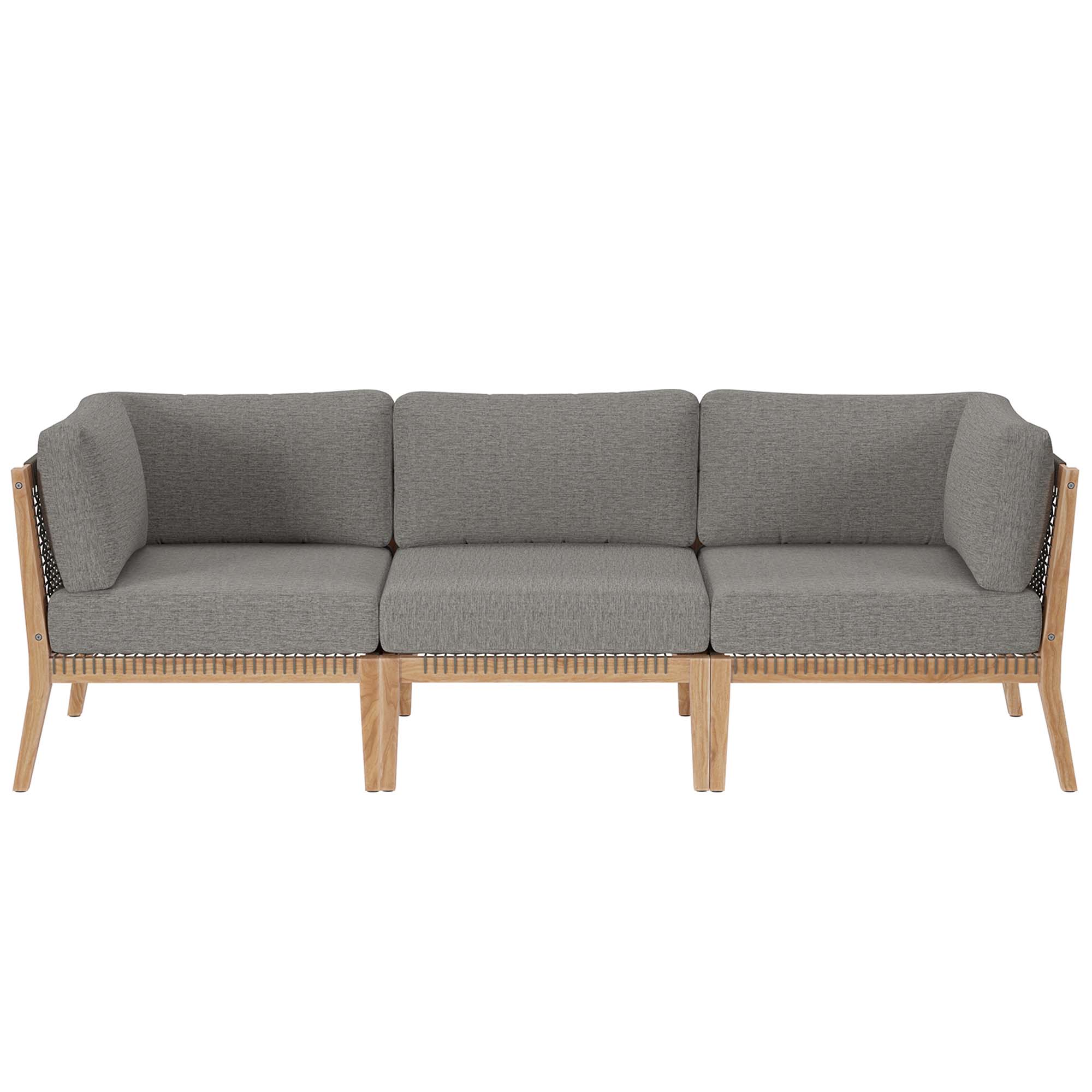 Modway Furniture Clearwater Gray Graphite Outdoor Patio Sofa