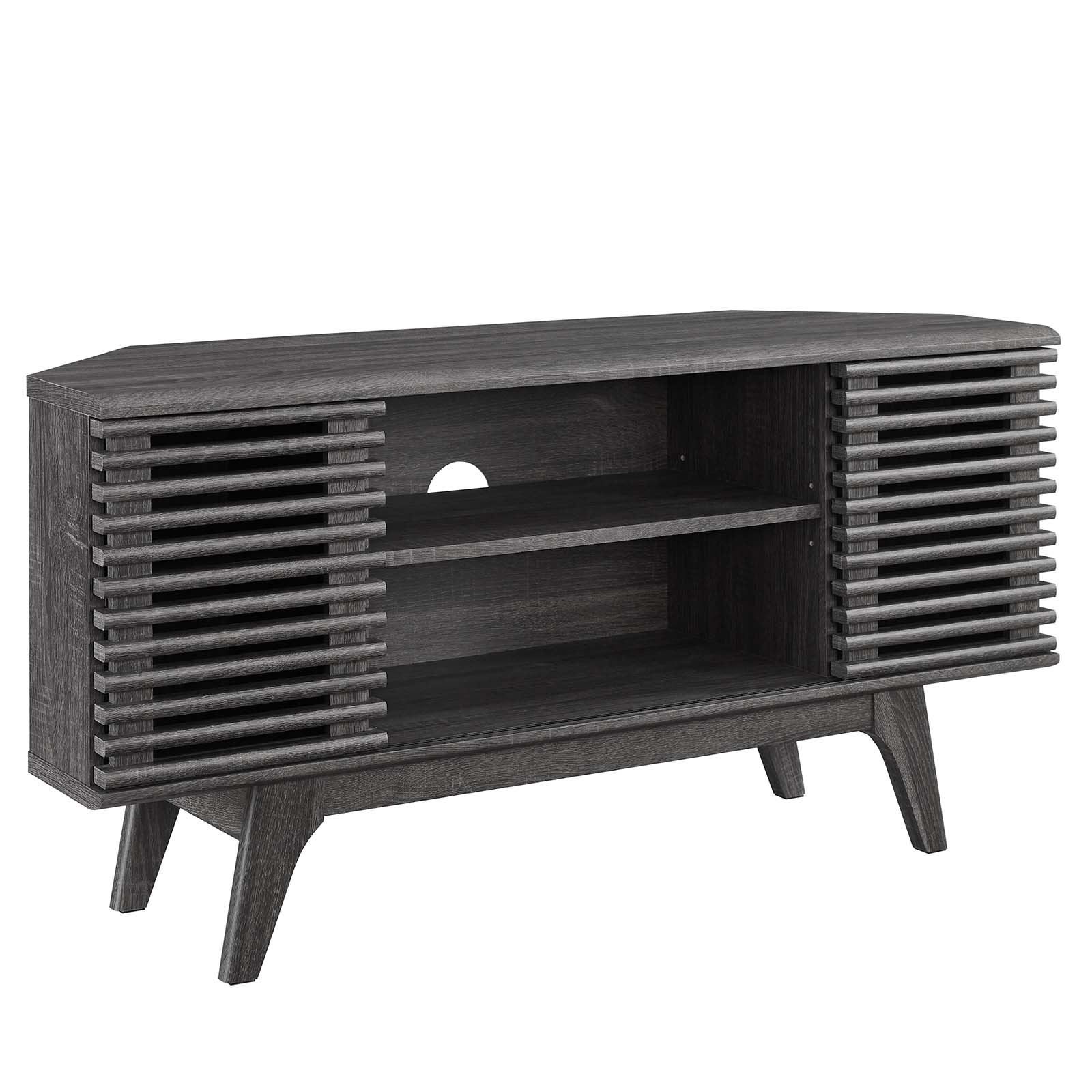 Modway Furniture Render Charcoal 46 Inch Corner TV Stand