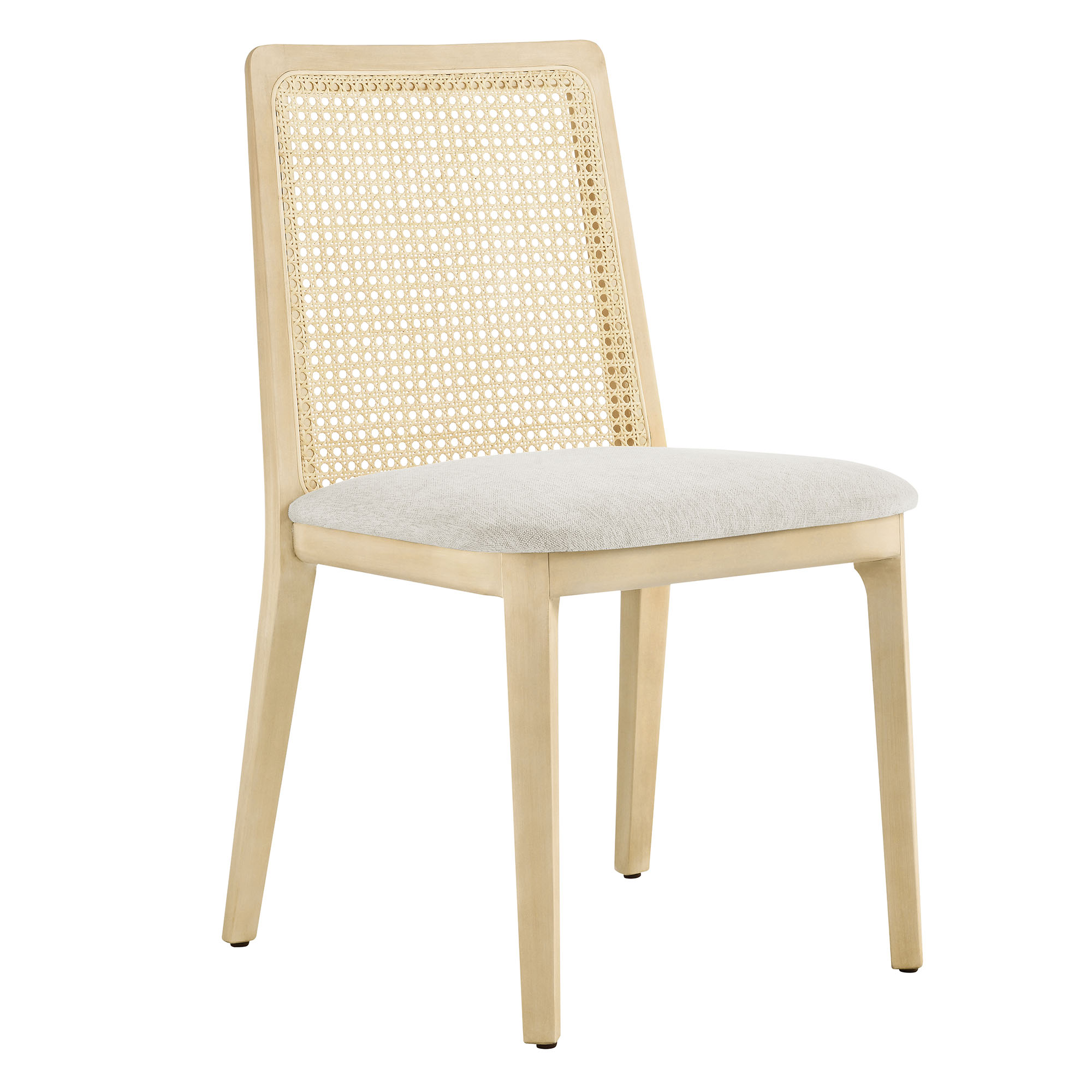 Modway Furniture Monarch Antique White Natural Ivory Dining Side Chair